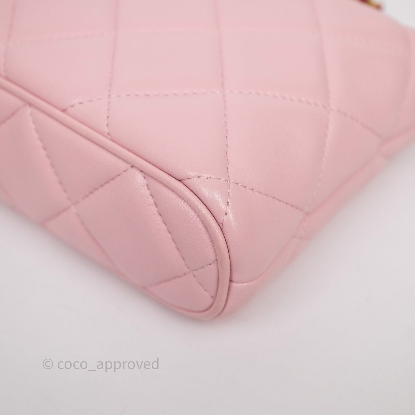 Chanel Quilted Hobo With CC Adjustable Chain Pink Lambskin Aged Gold Hardware
