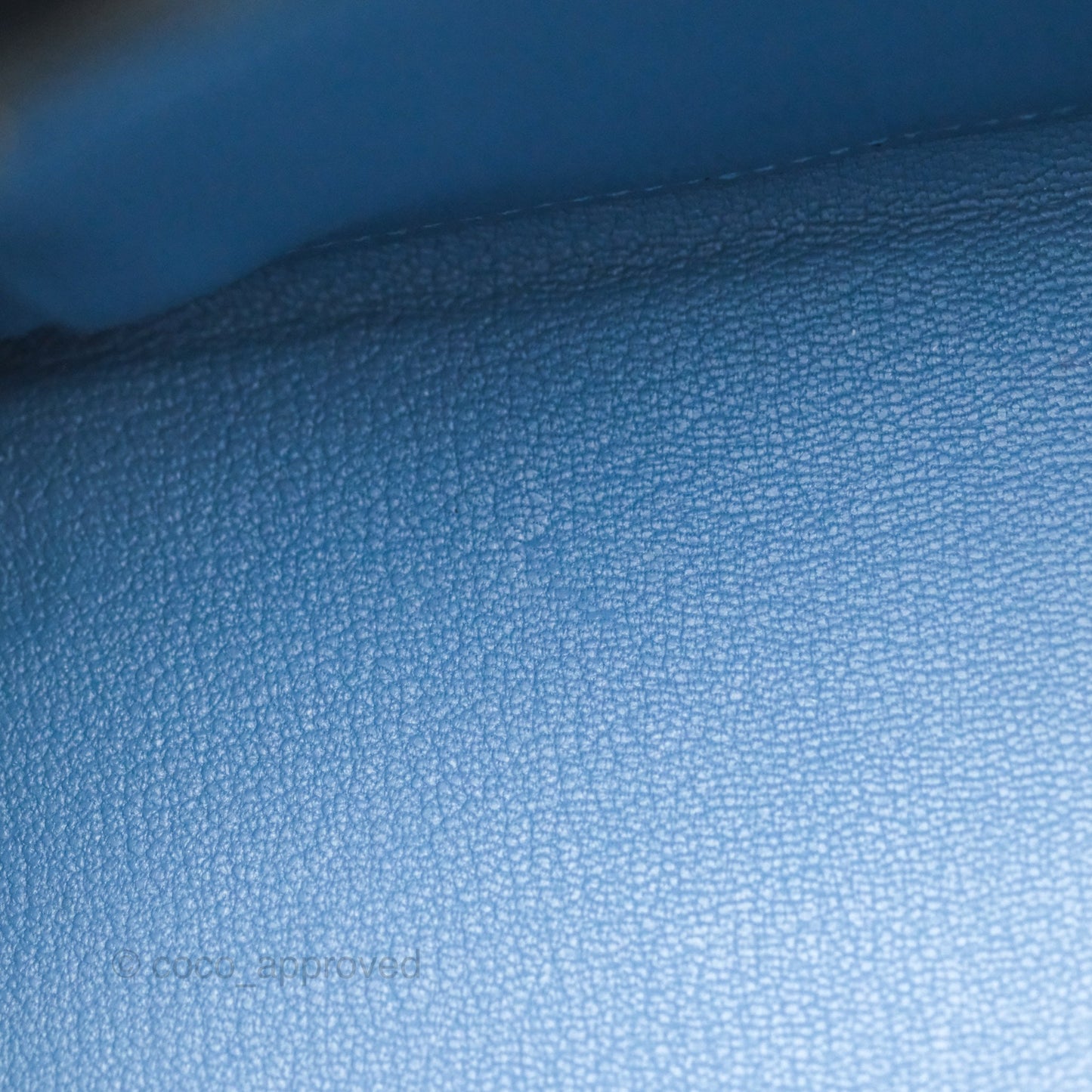 Hermes Kelly 25 Togo Bleu Azur 7R Gold Hardware