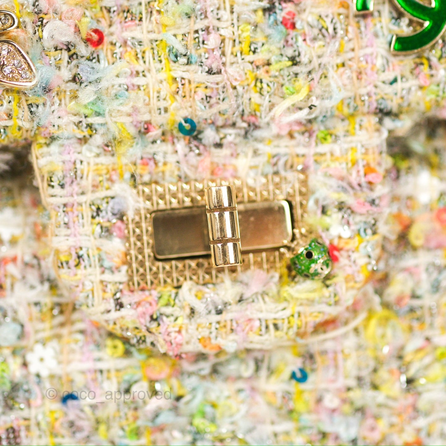 Chanel Reissue Tweed Pastel Garden Party Flap
