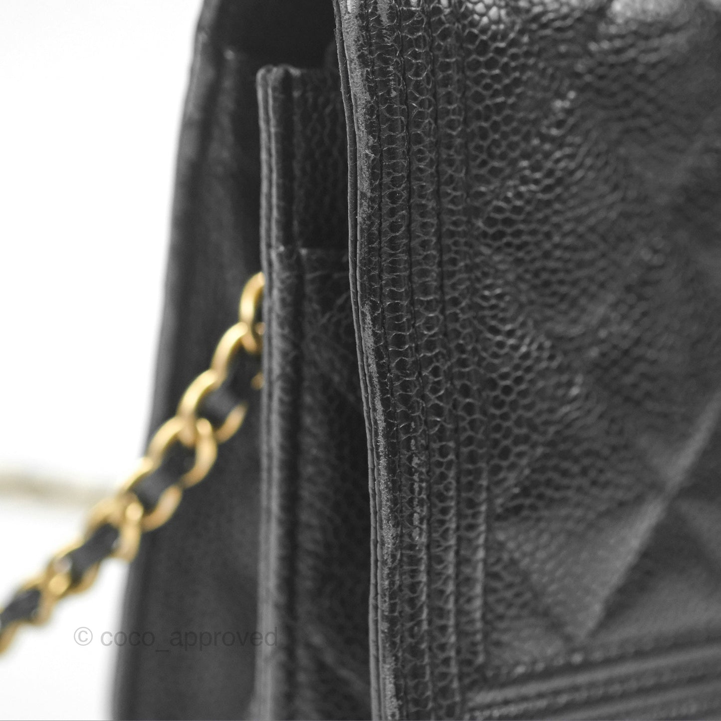Chanel Boy Wallet on Chain WOC Black Caviar Gold Hardware