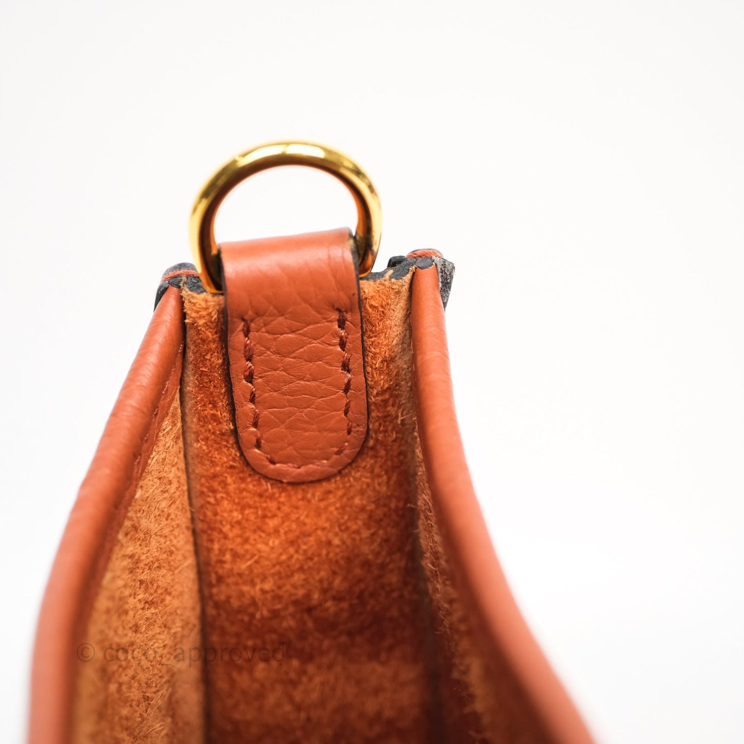 Hermès Mini Evelyne 16 Brick Clemence Gold Hardware