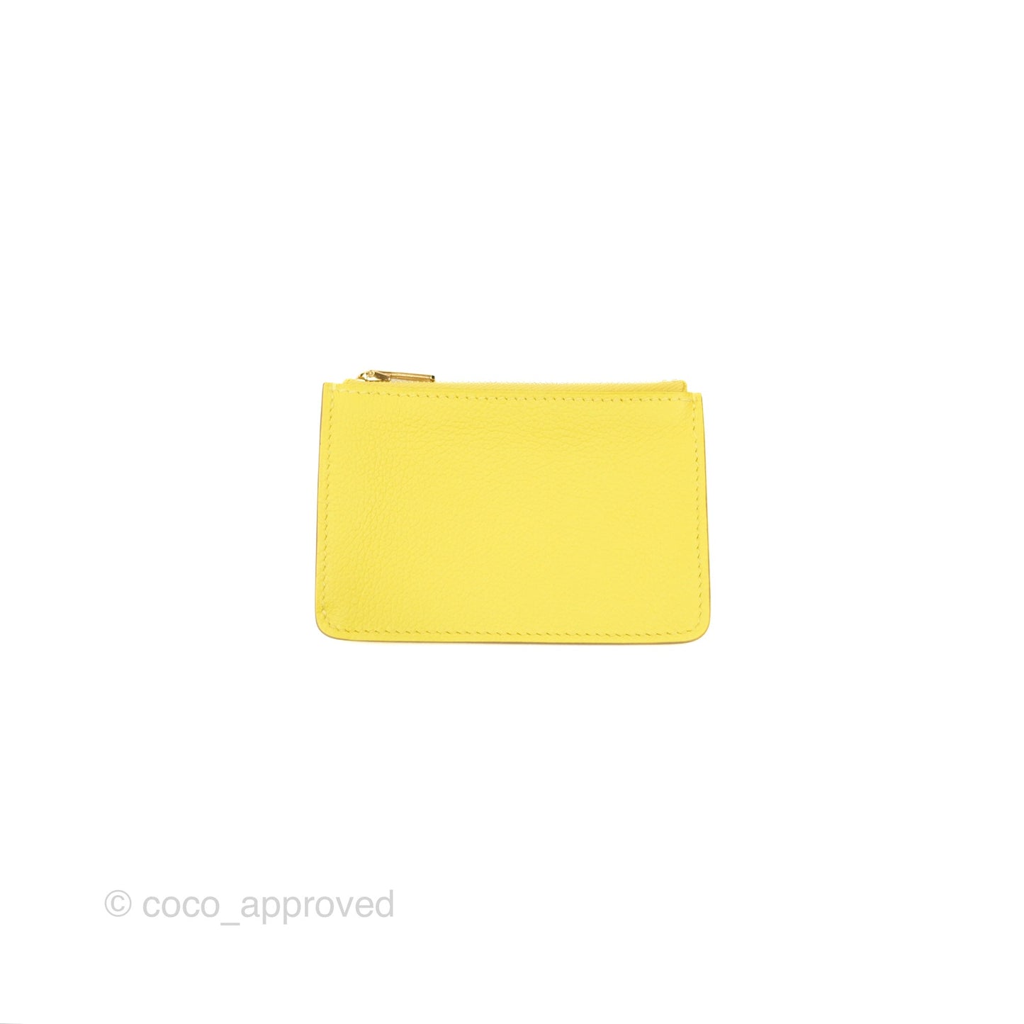 Hermès Constance Slim Wallet Chai/Lime Evercolor Gold Hardware