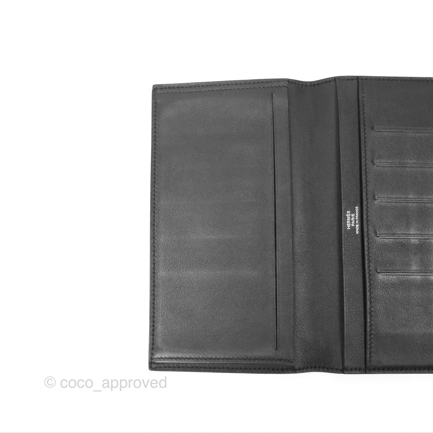 Hermès Citizen Twill Long Wallet Black Swift