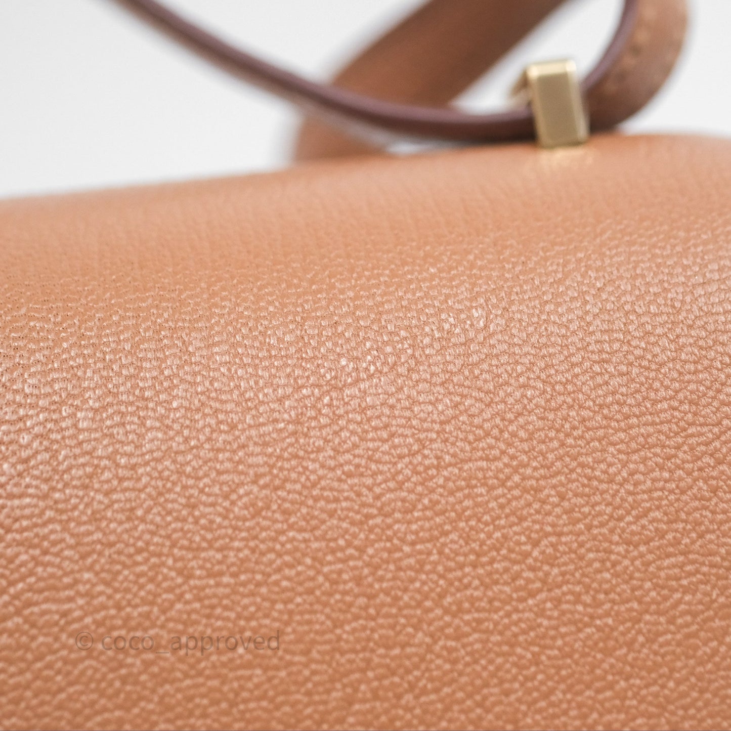 Hermès Constance Mini Quebracho Chevre Gold Hardware