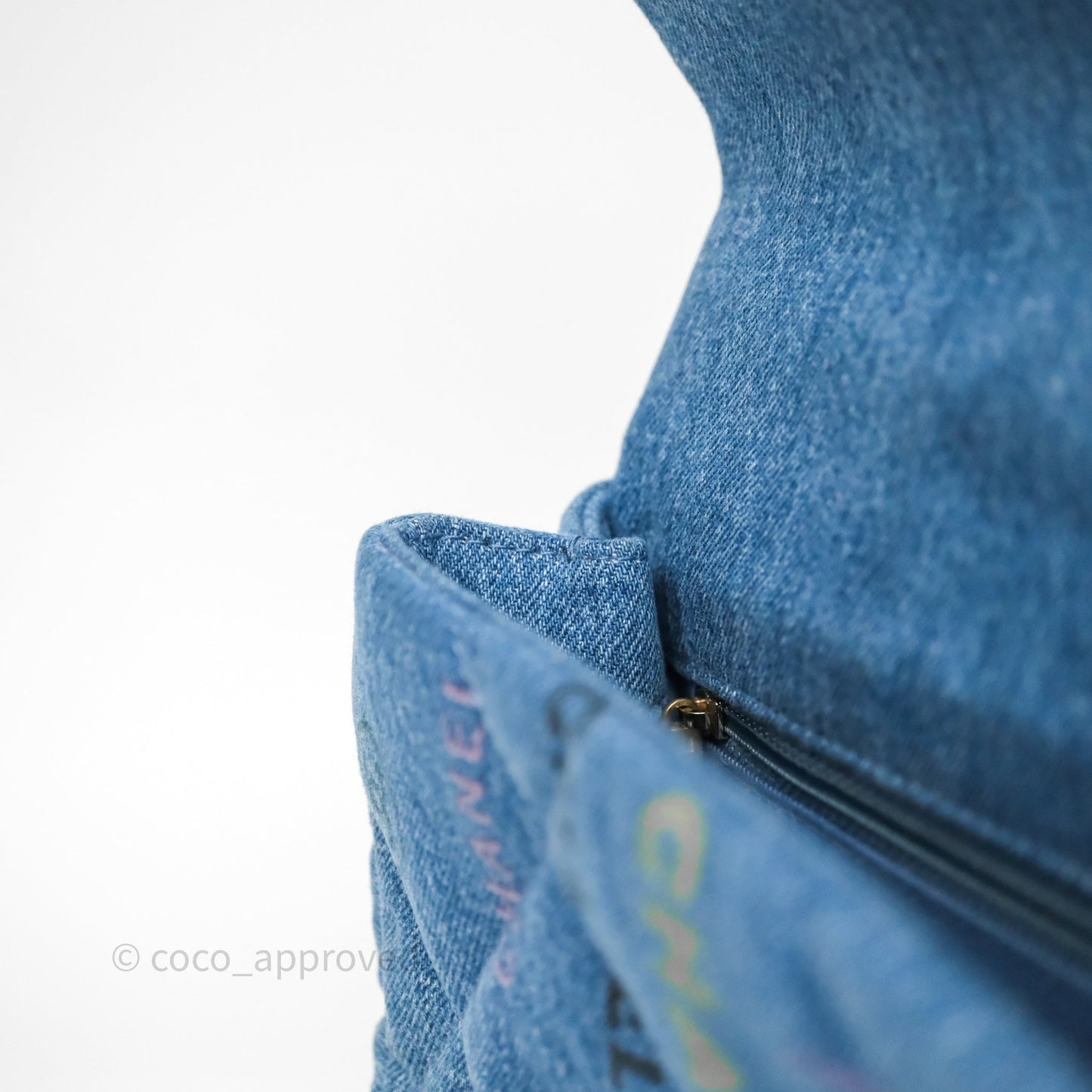 Chanel Small Denim Mood Flap Quilted Blue Multicolor