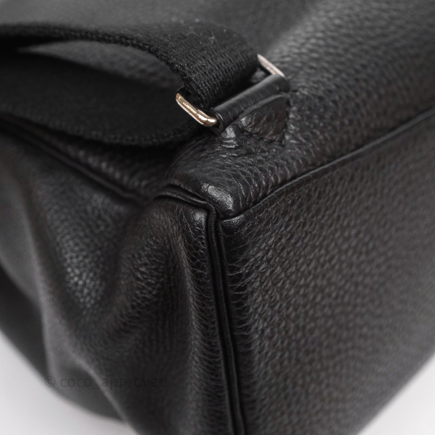 Hermès Kelly Ado Backpack GM Black Noir 89 Togo Palladium Hardware
