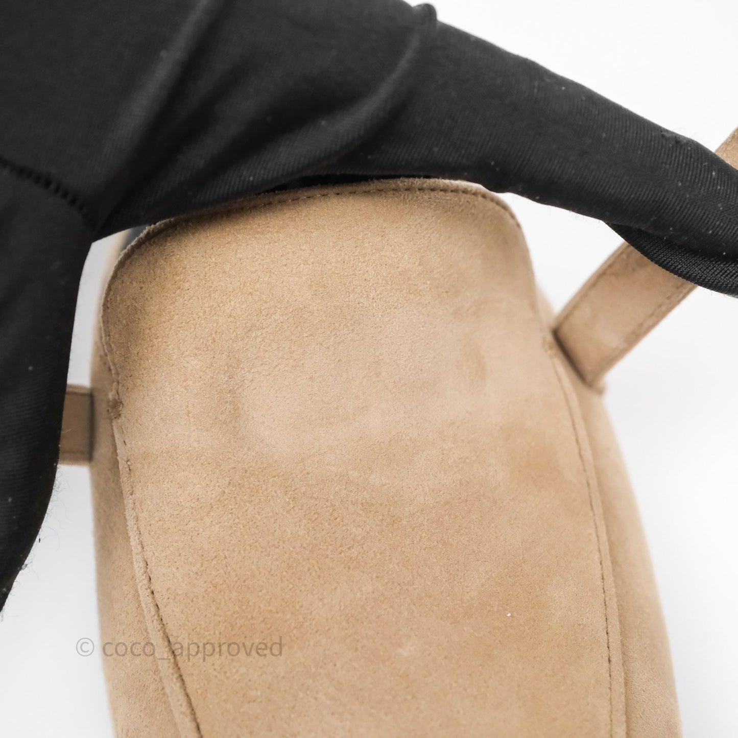 Hermès Oz Velvet Mules in Beige Sable Gold Hardware Size 37.5