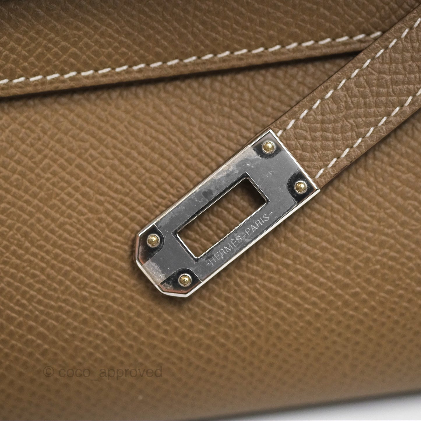 Hermès Kelly To Go Wallet Etoupe 18 Epsom Palladium Hardware