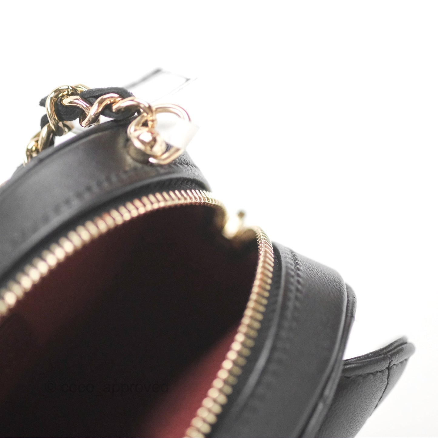 Chanel Small Heart Bag Black Lambskin Gold Hardware 22S
