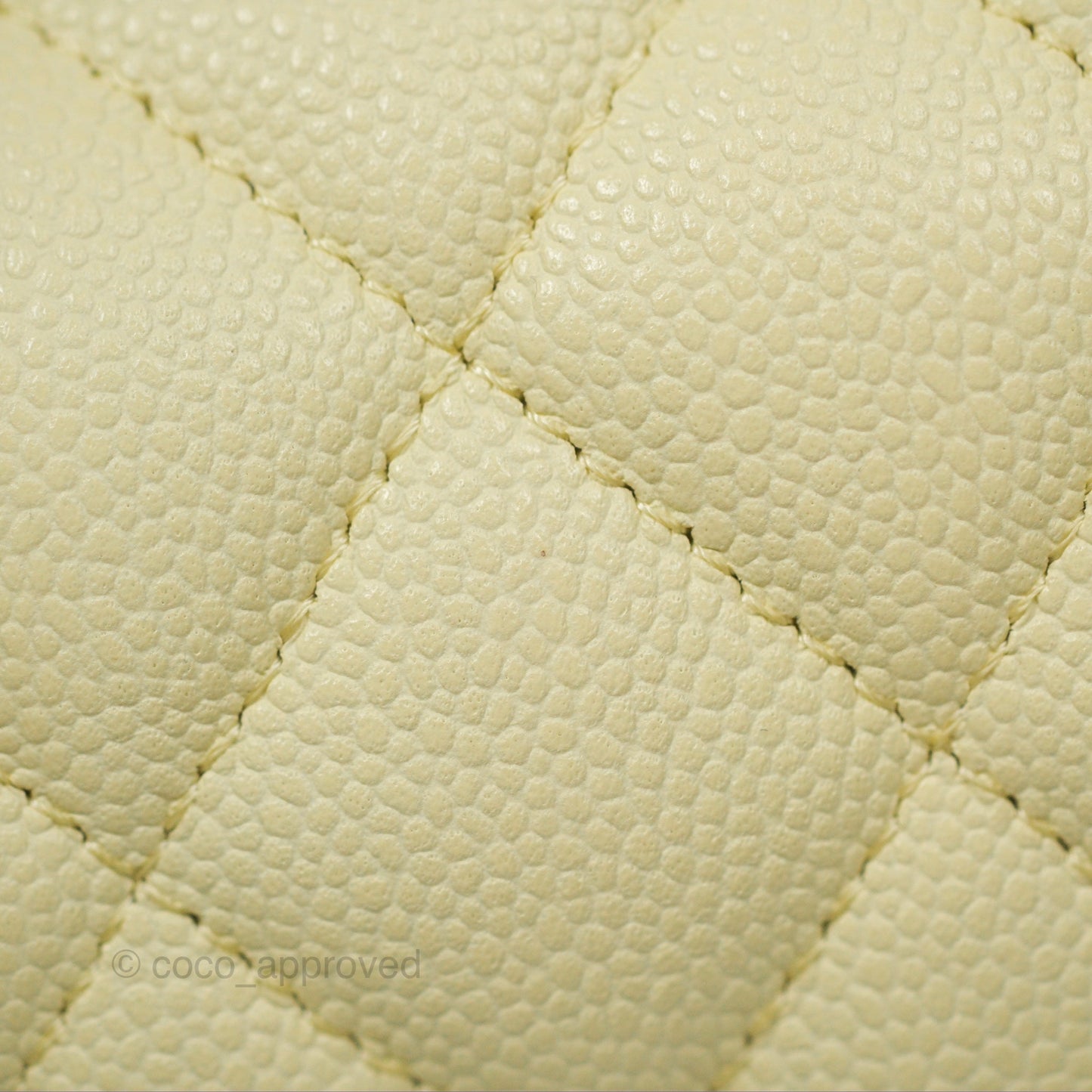 Chanel Small Classic Flap Quilted Yellow Caviar Gold Hardware