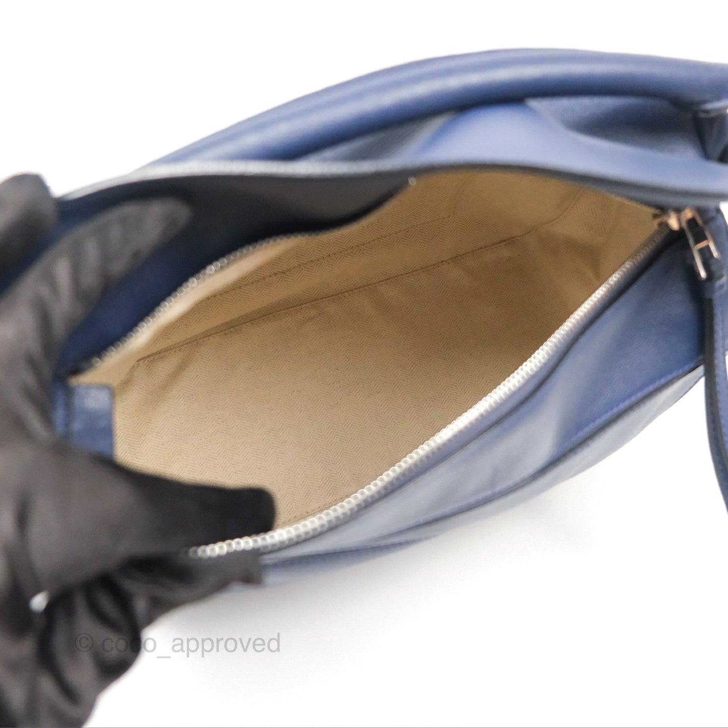 Loewe Medium Puzzle Bag Navy Calfskin