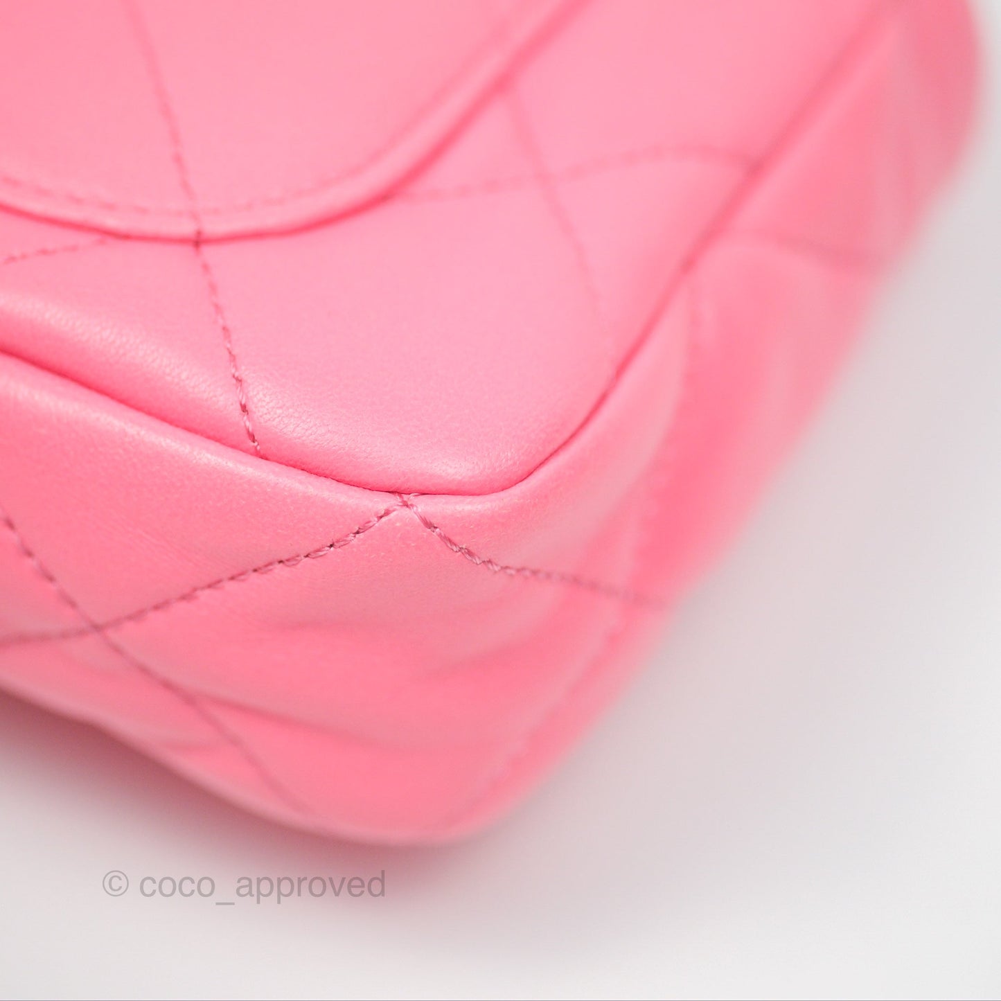 Chanel Quilted Mini CC Funky Town Flap Pink Lambskin Aged Gold Hardware