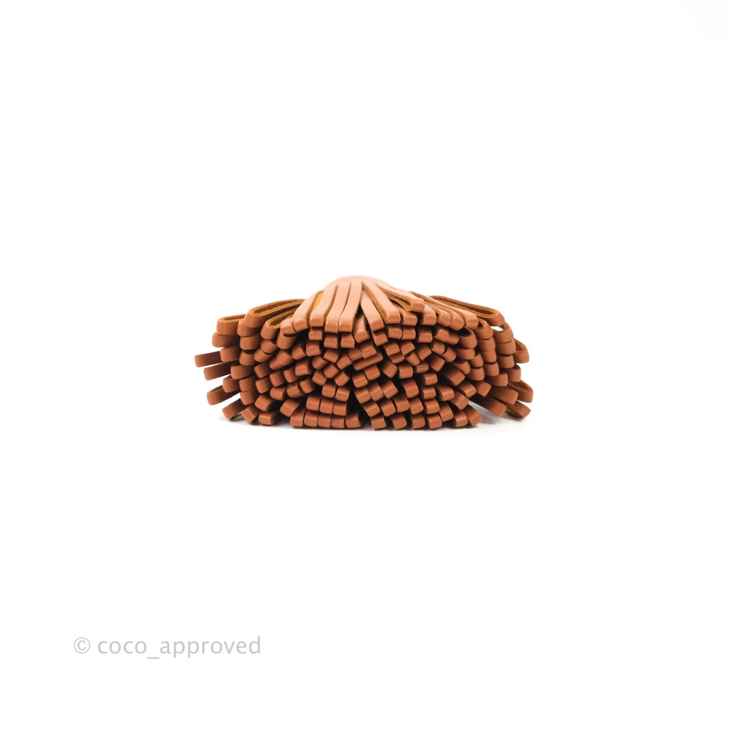 Hermès Gold Lambskin Leather Carmen Key Ring