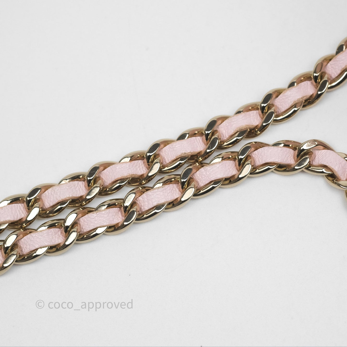 Chanel Vanity Rectangular Top Handle Light Pink Lambskin Gold Hardware