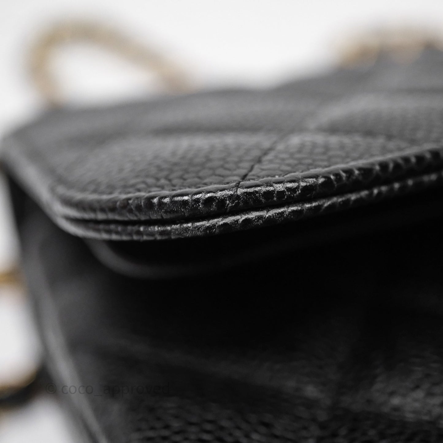Chanel Jumbo Double Flap Black Caviar Gold Hardware⁣⁣