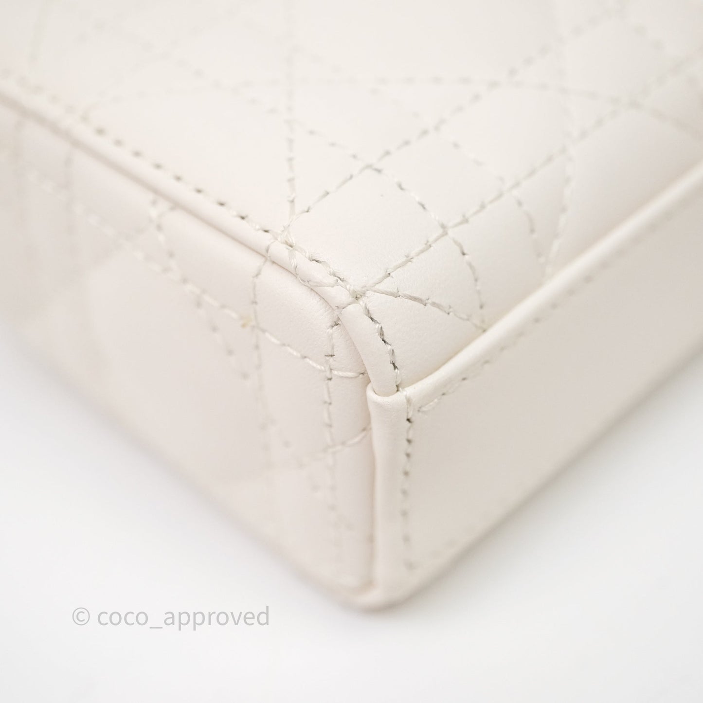 Christian Dior Micro Lady D-Joy Bag Latte Cannage Lambskin Gold Hardware