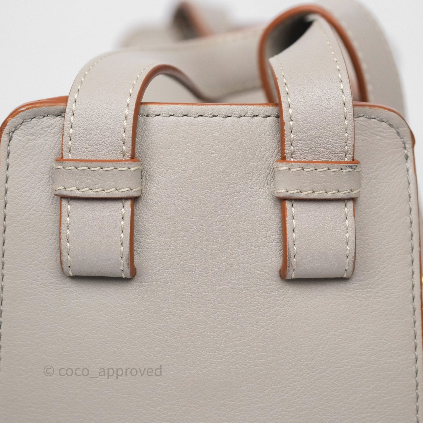 Loewe Small Hammock Shoulder Bag Calfskin Light Grey/Beige