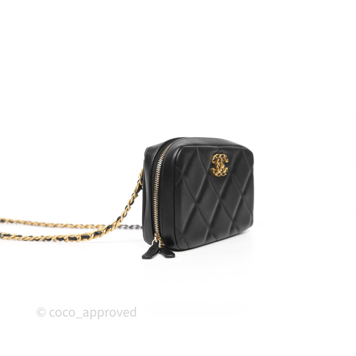 Chanel 19 Camera Bag Black Lambskin Mixed Hardware