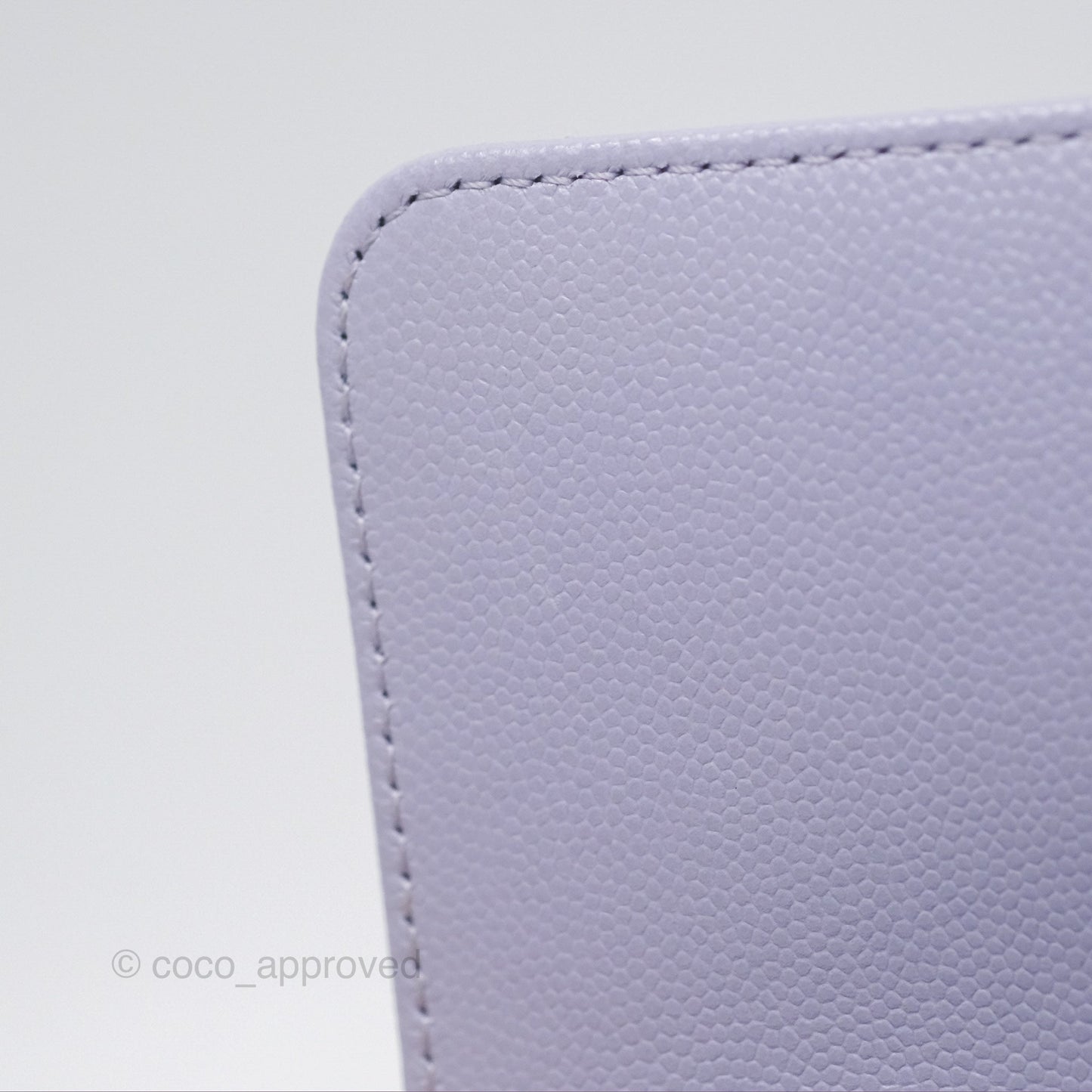 Chanel Mini Coco Handle Lilac Caviar Gold Hardware