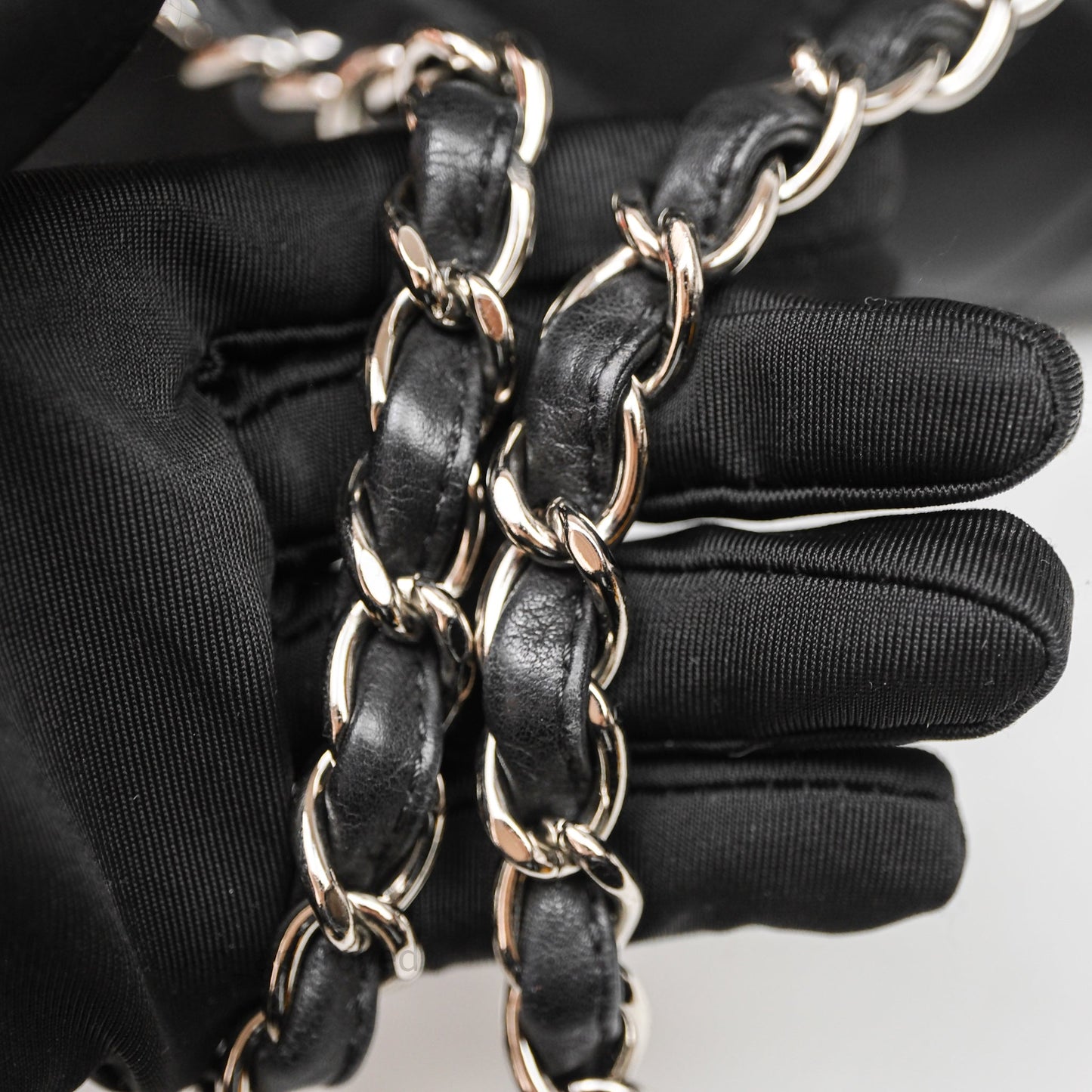 Chanel In The Business Tote Bag Black Calfskin Silver Hardware