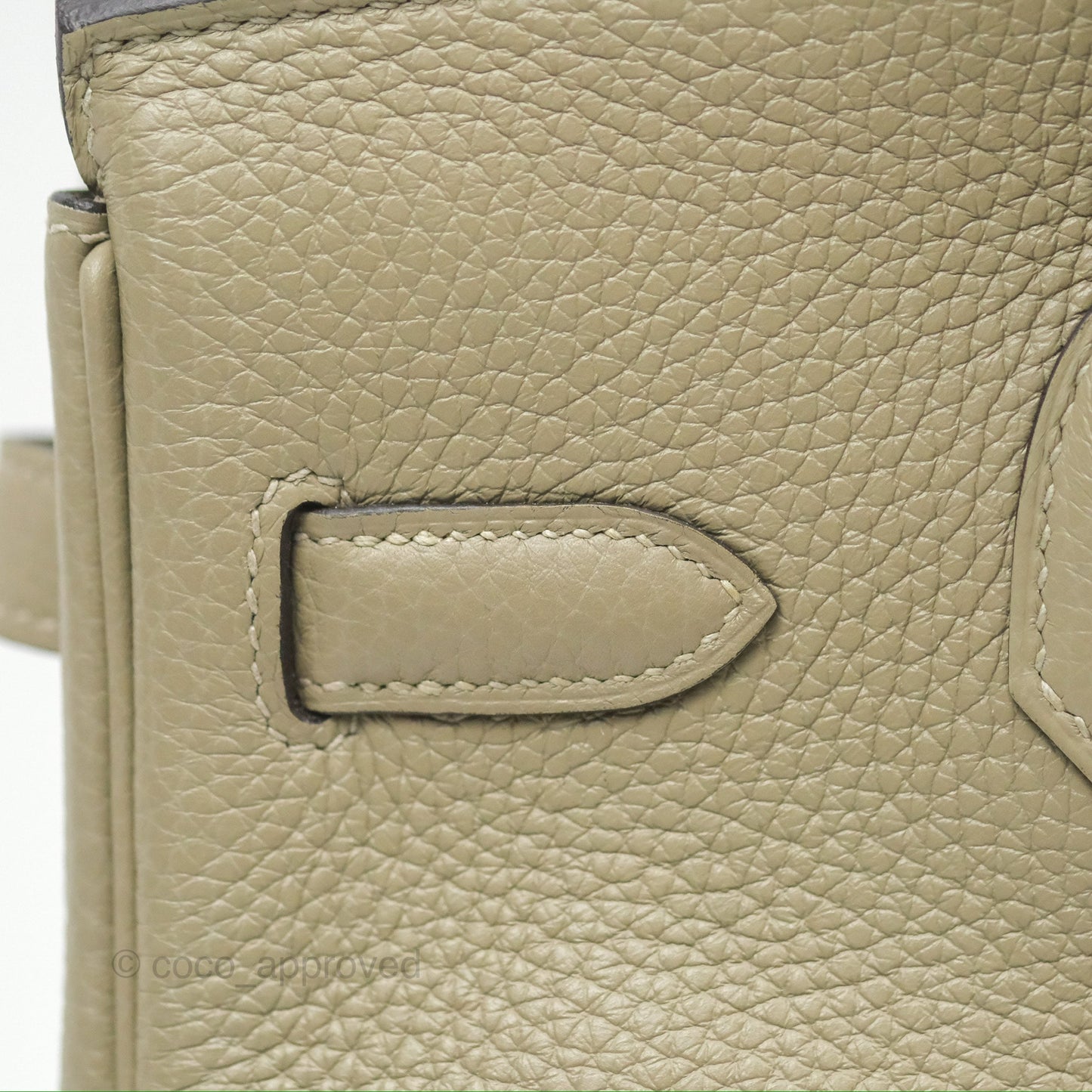 Hermès Retourne Birkin 30 Sauge Clemence Palladium Hardware