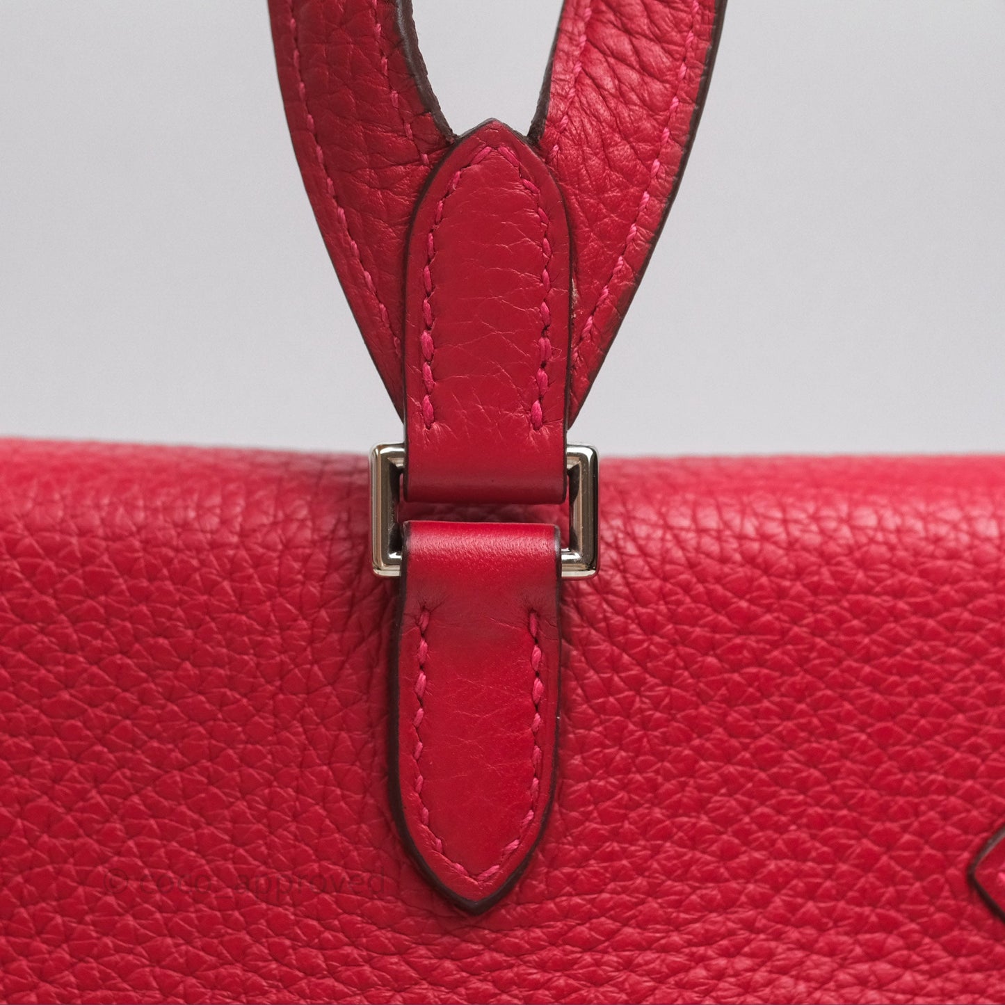 Hermès Kelly Ado Backpack Red Rouge Clemence Palladium Hardware