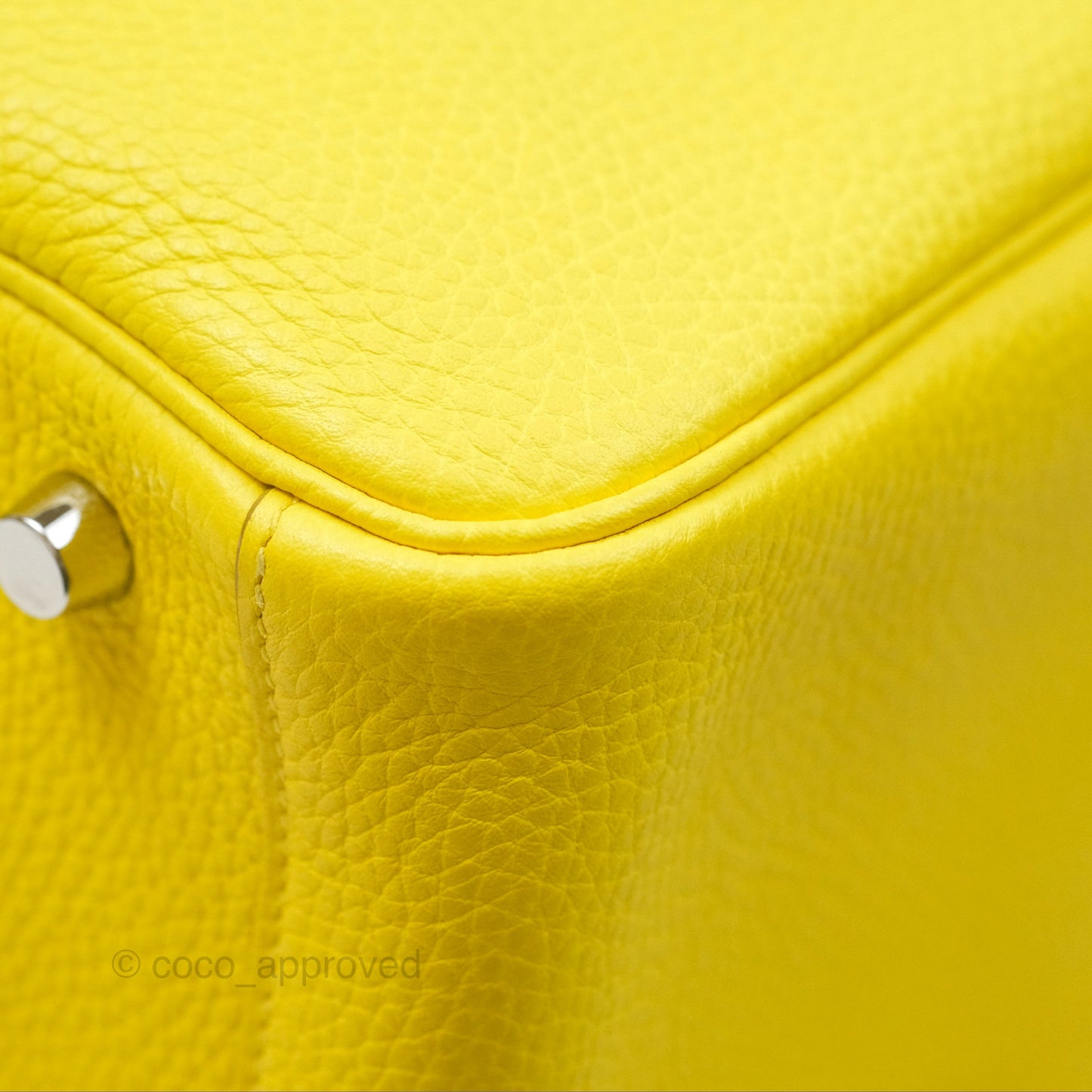 Hermès Lindy 30 Celemence Lime 9R Palladium Hardware