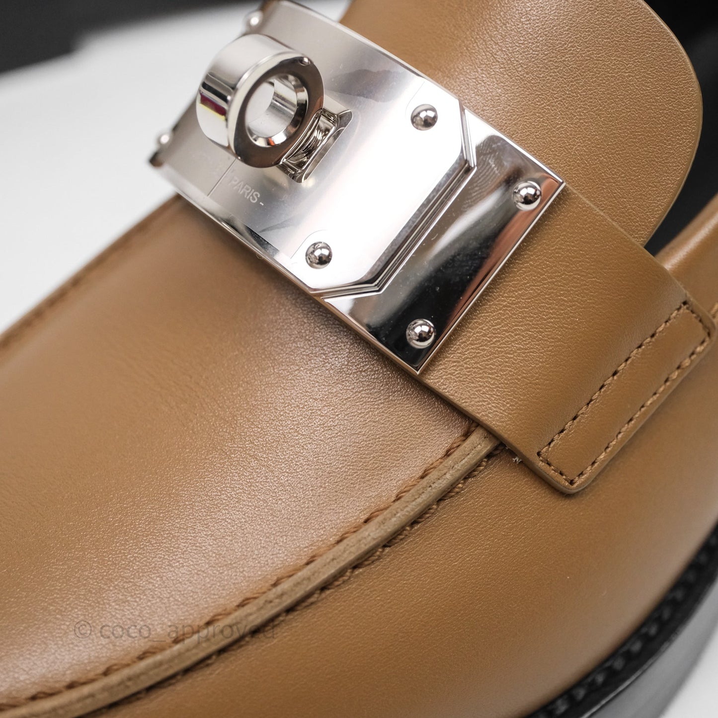 Hermès A Eclair Kelly Loafer Brown Size 38.5