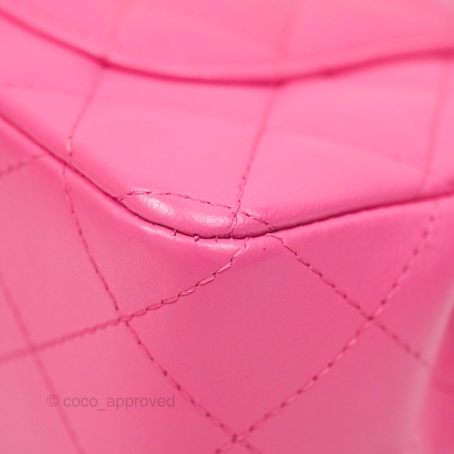 Chanel Quilted Mini Rectangular Flap Pink Lambskin Silver Hardware