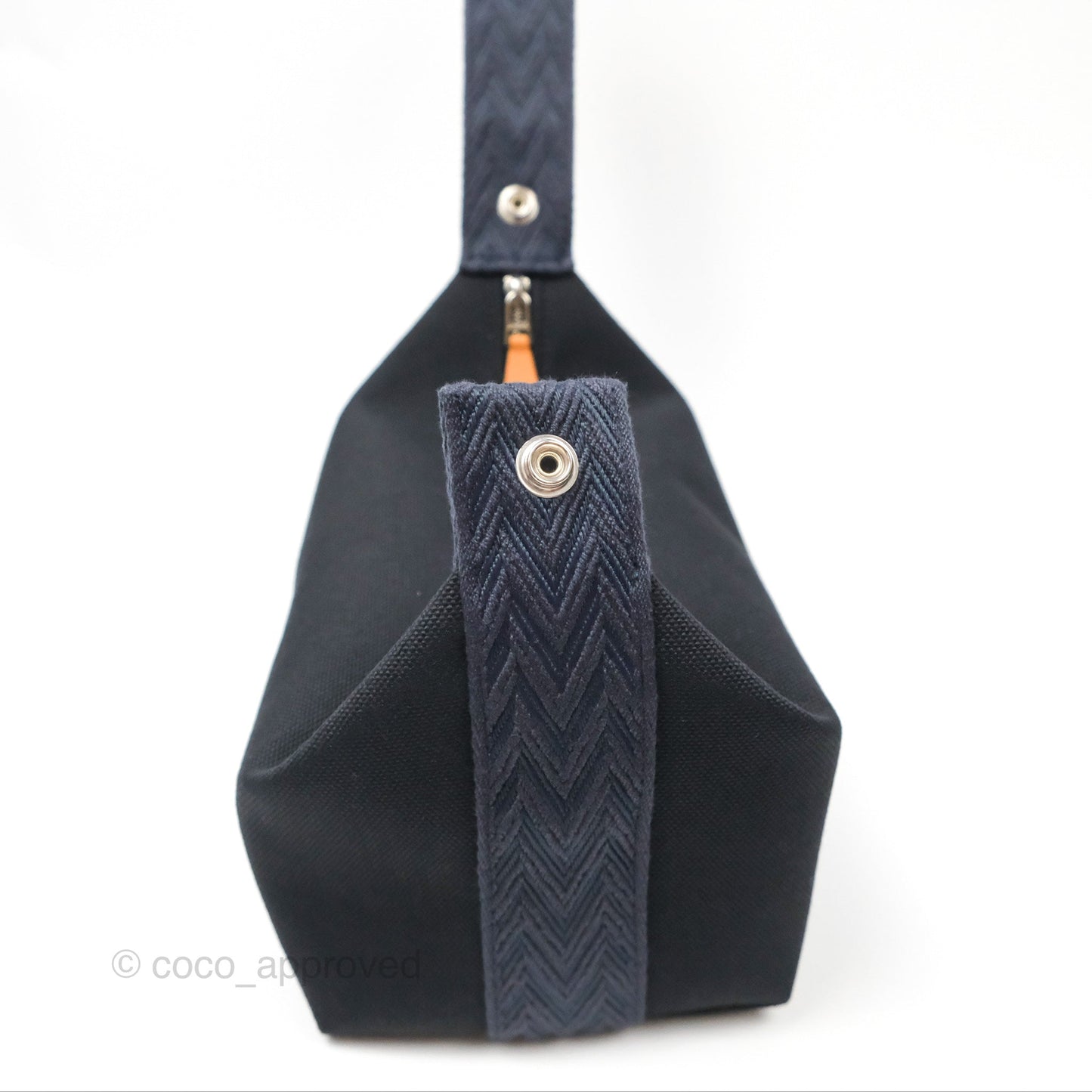Hermès Small Bride-A-Brac Noir Bleu Nuit Canvas