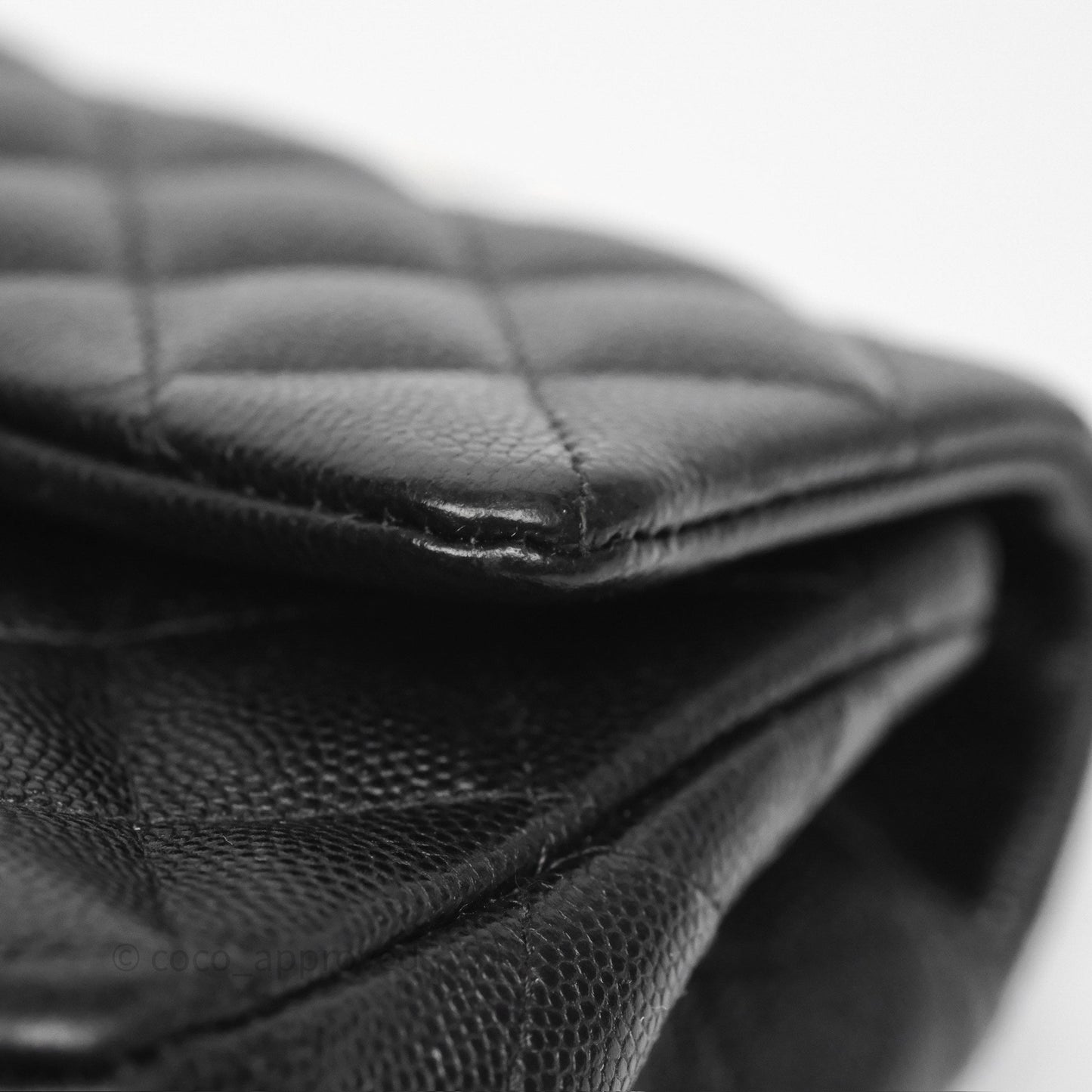 Chanel Mini Rectangular Quilted Black Caviar Gold Hardware