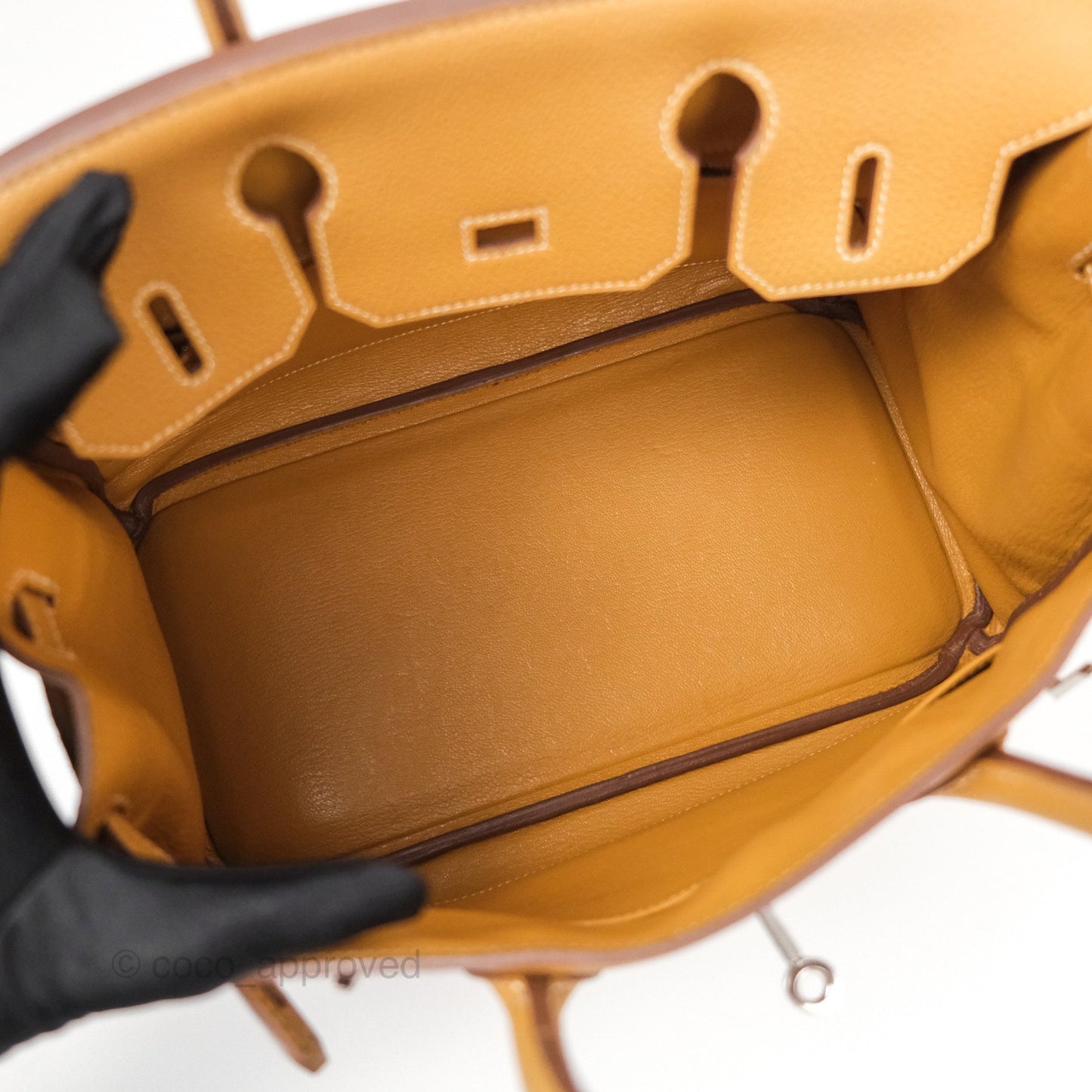 Hermès Birkin 30 Retourne Nature Sable 21 Togo Palladium Hardware