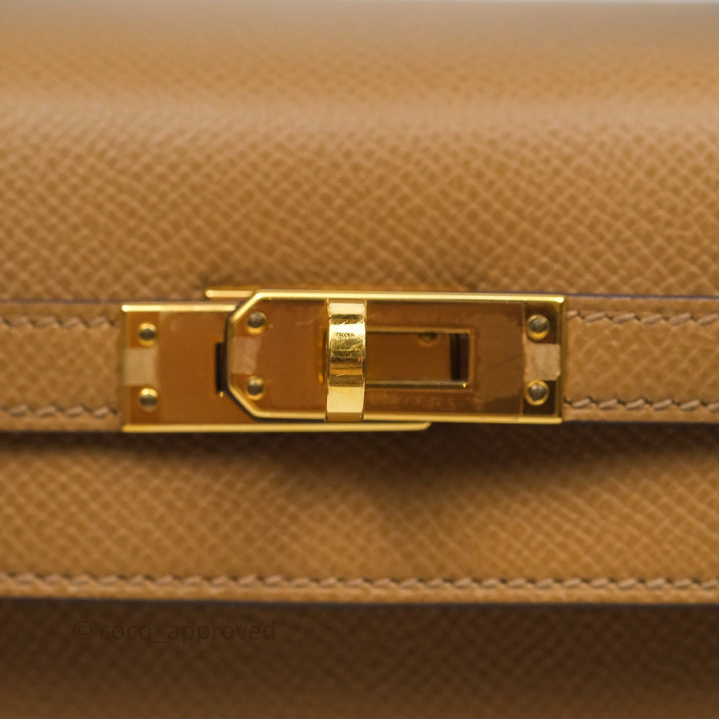 Hermès Sellier Kelly 25 Chai 0M Epsom Gold Hardware