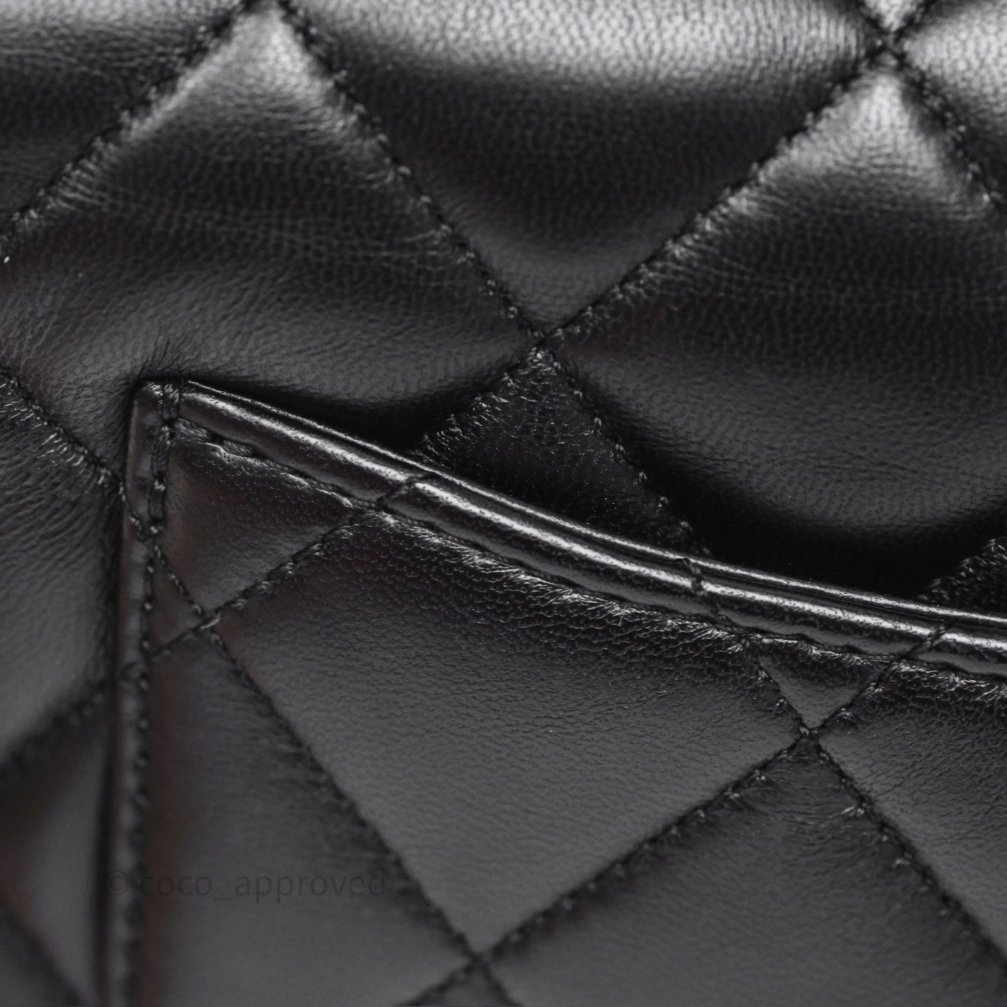 Chanel Small Funky Town Black Lambskin Aged Gold Hardware
