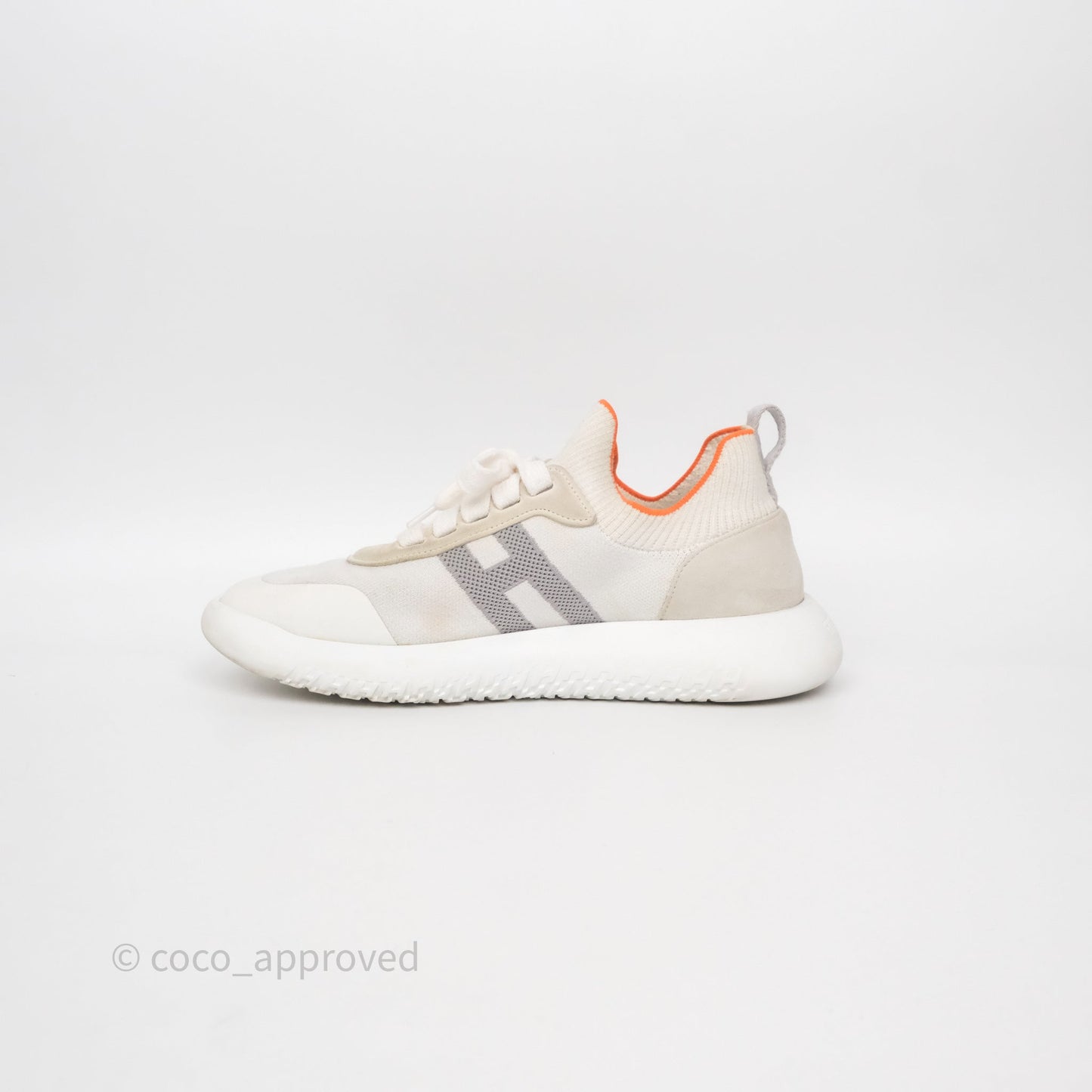 Hermès Crew Sneaker White Size 38