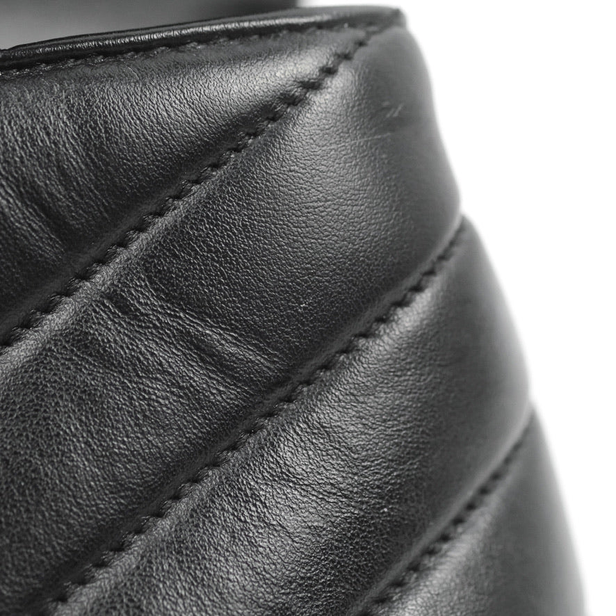 Saint Laurent Loulou Toy Quilted Leather Shoulder Bag Black
