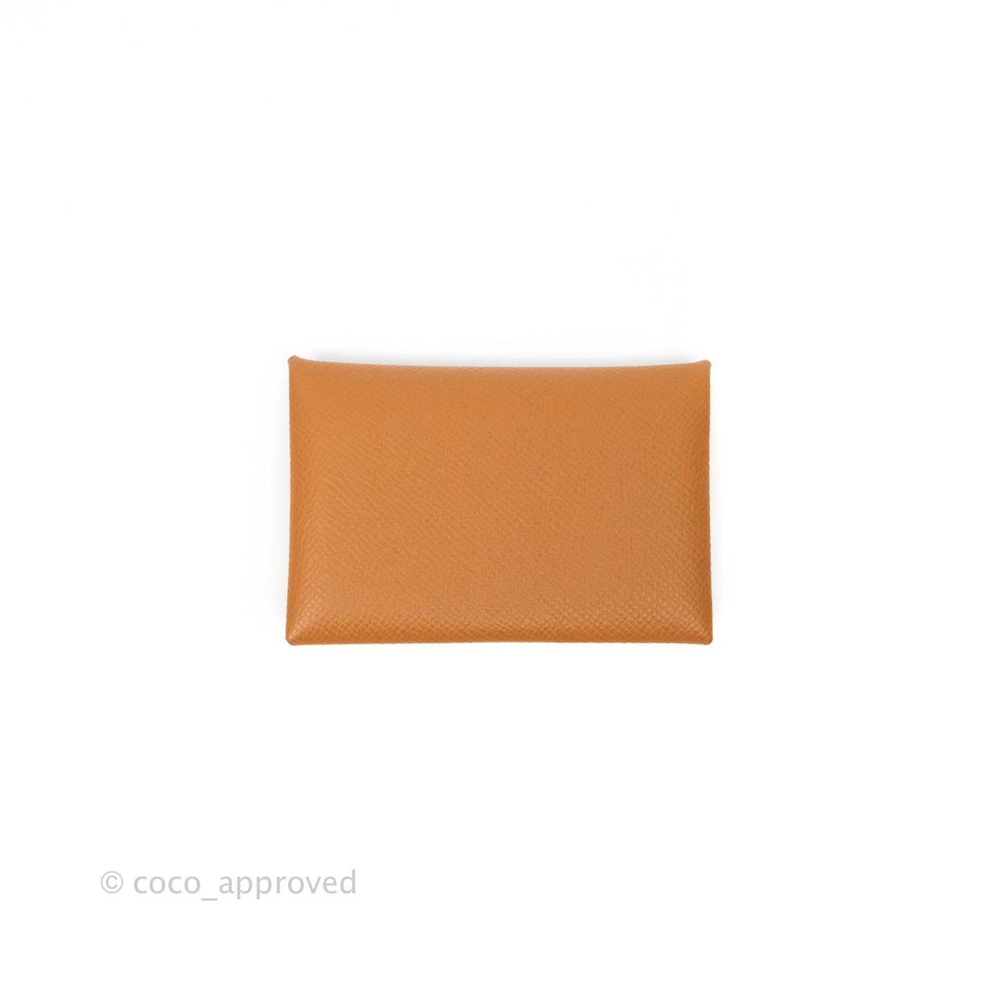 Hermès Calvi Cad Holder Epsom Gold
