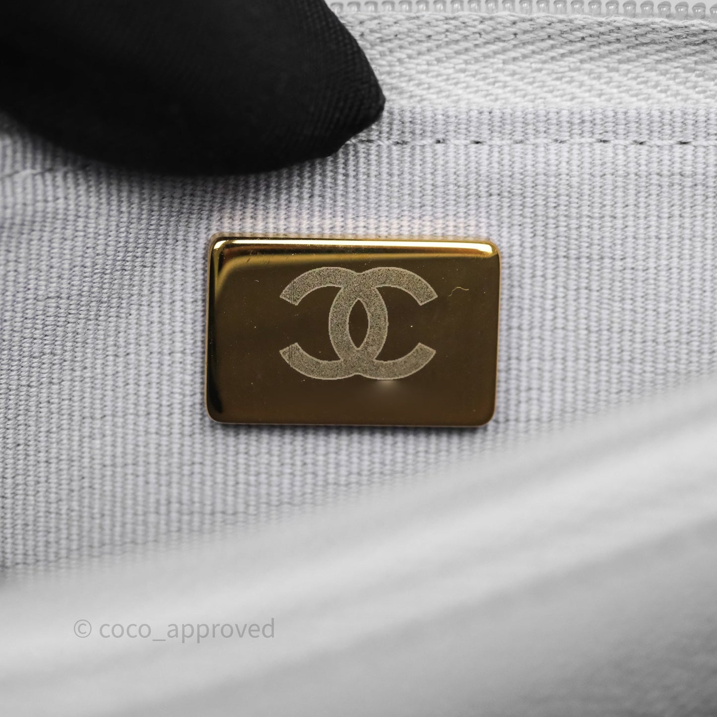 Chanel Heart Adjustable Chain WOC Grey Caviar Aged Gold Hardware