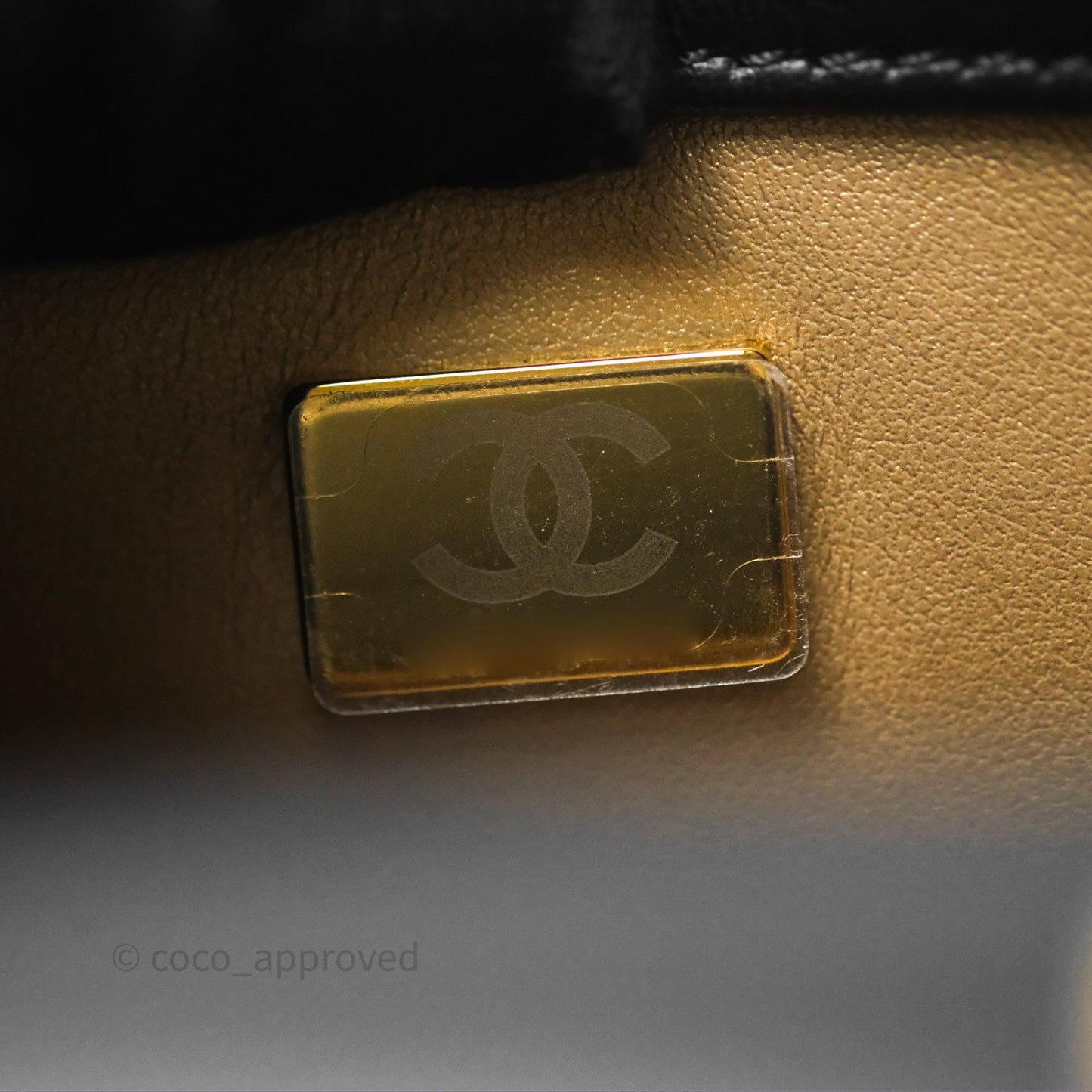 Chanel Pearl Crush Mini Square Quilted Black Lambskin Aged Gold Hardware