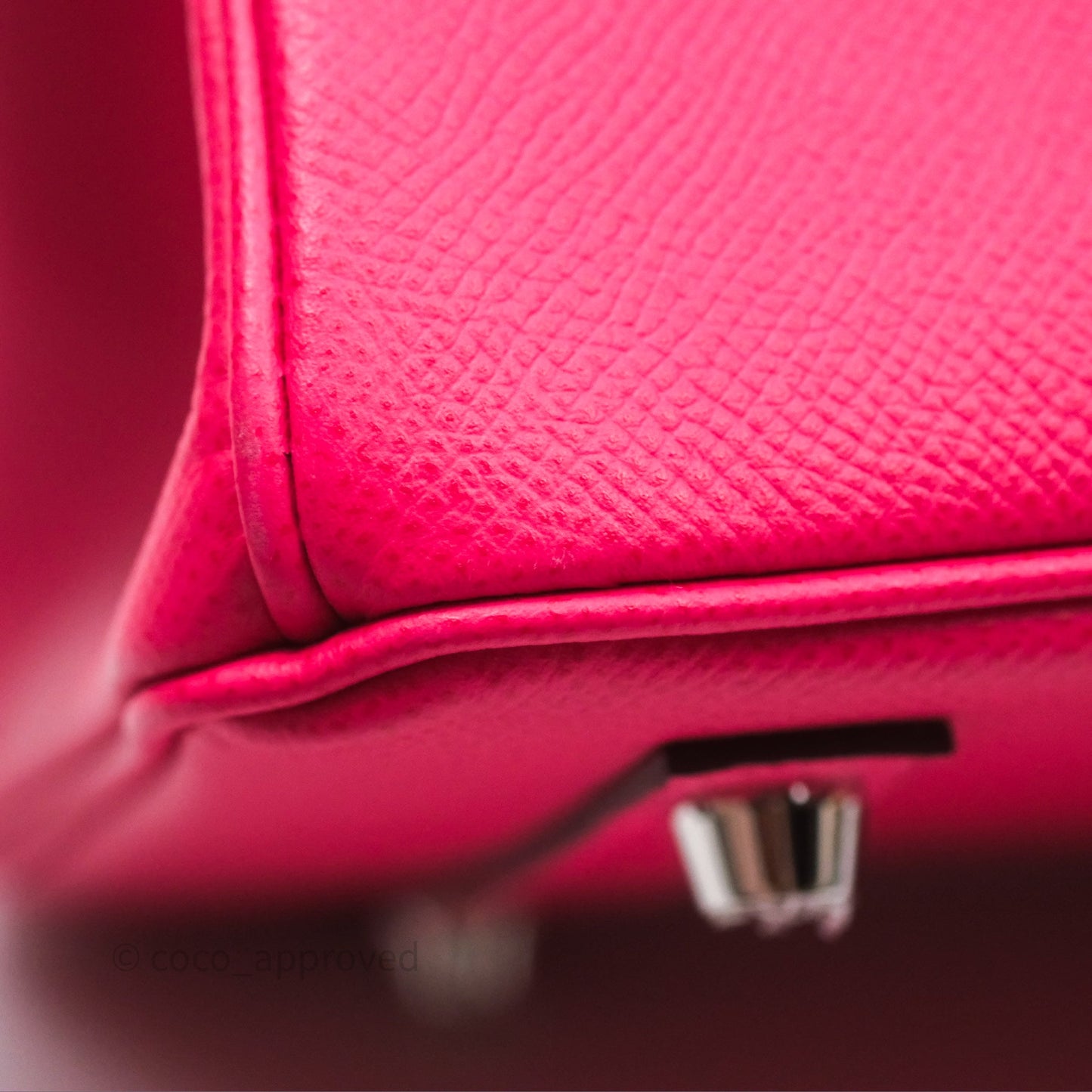Hermès Birkin 30 Framboise 90 Epsom Palladium Hardware