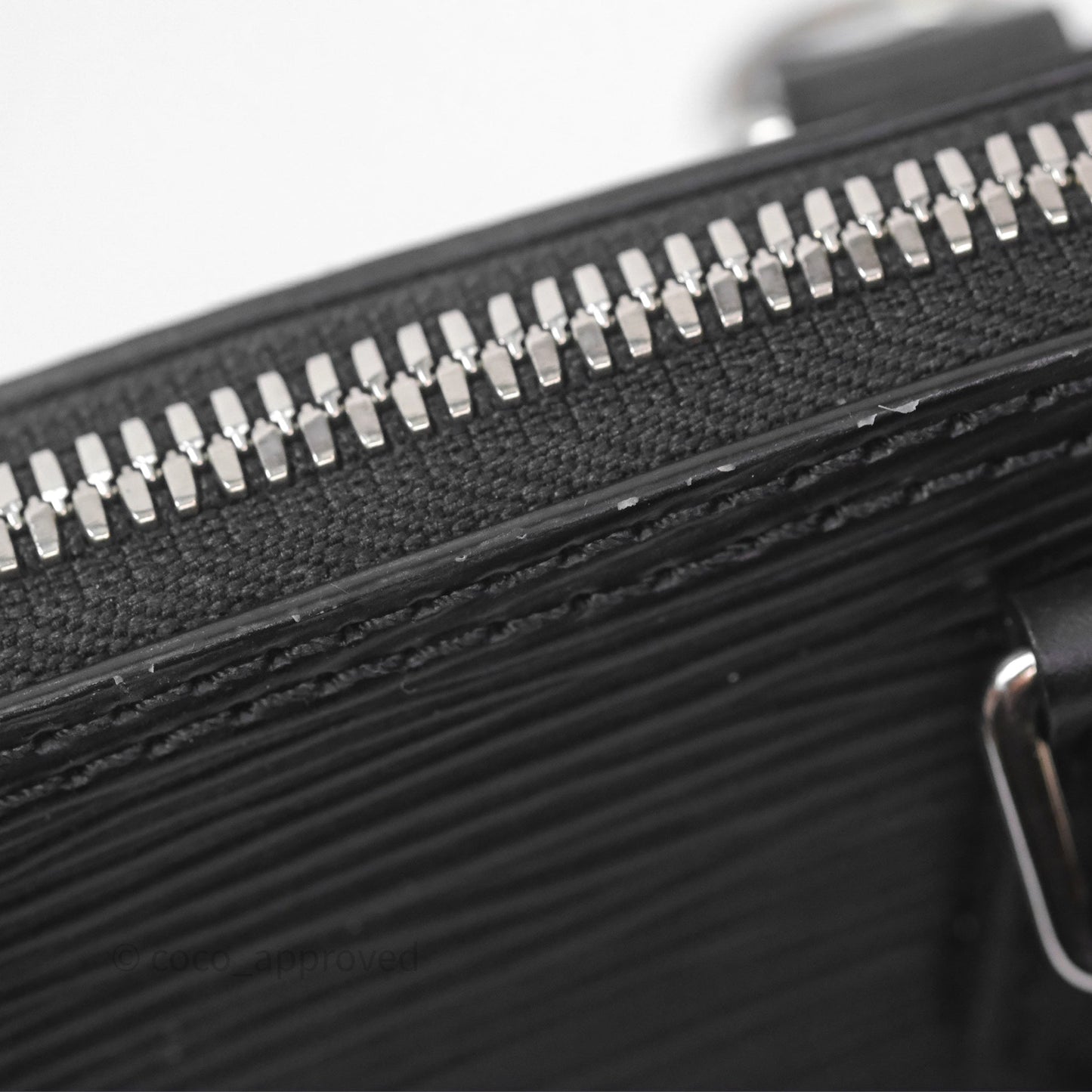 Louis Vuitton Alma Nano Black Silver Hardware