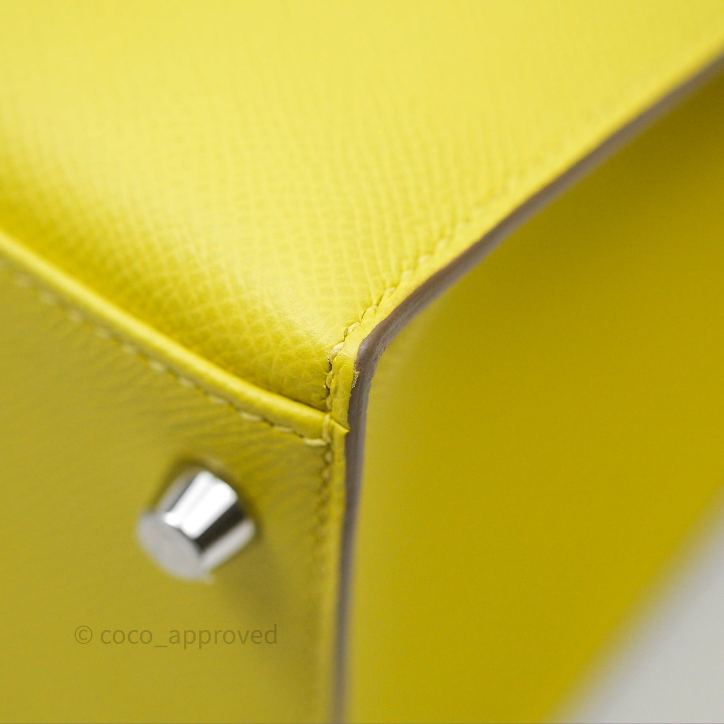 Hermès Kelly 28 Lime 9R Epsom Palladium Hardware