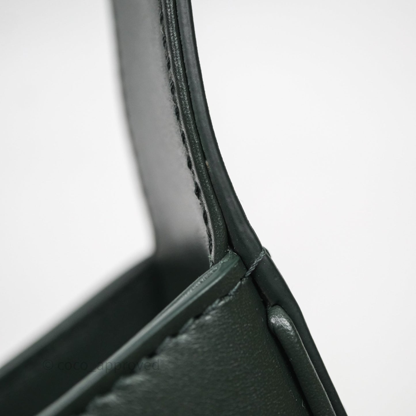 Saint Laurent ‘Le 5 a 7’ Hobo Bag Dark Green Smooth Calfskin