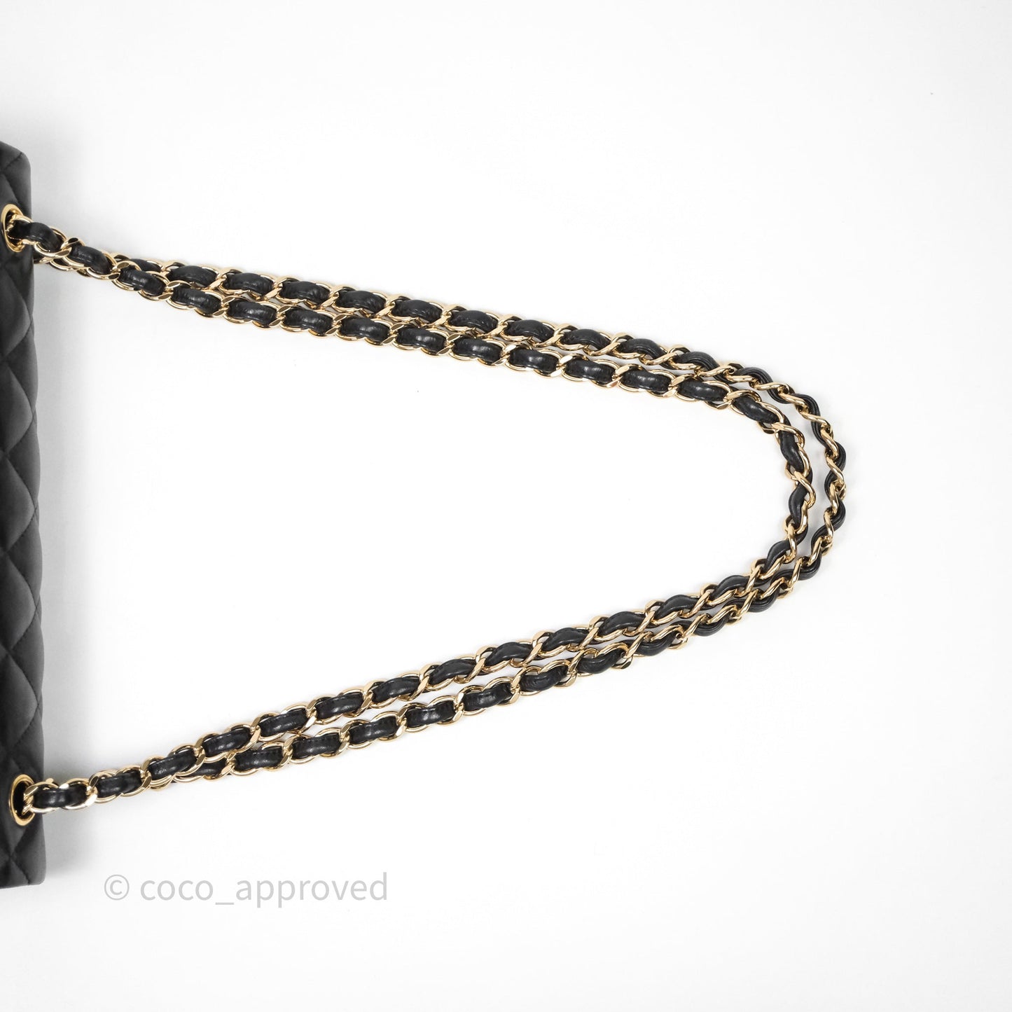 Chanel Classic Jumbo Double Flap Black Lambskin Bag Gold Hardware