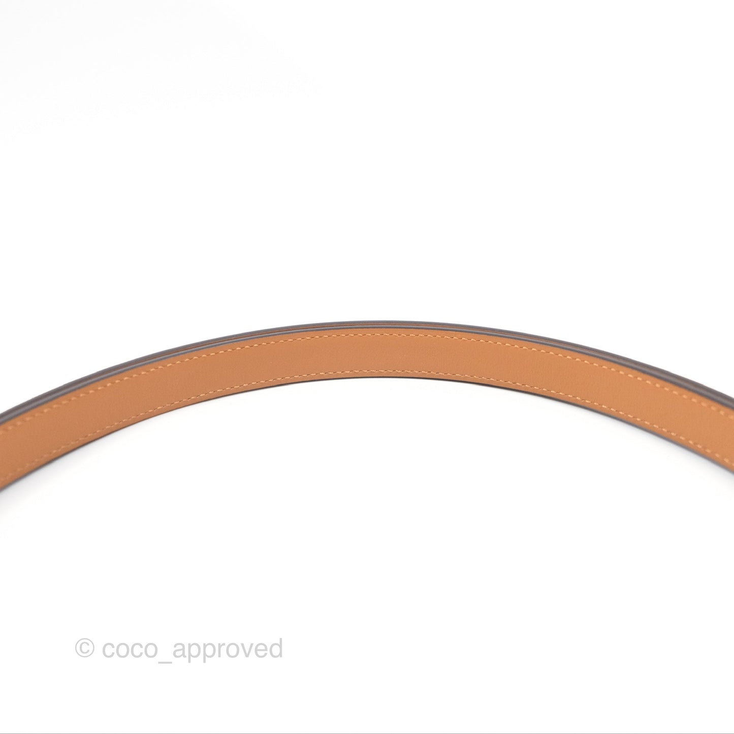 Hermès Epsom Kelly Buckle Belt Etoupe 18 Rose Gold Hardware