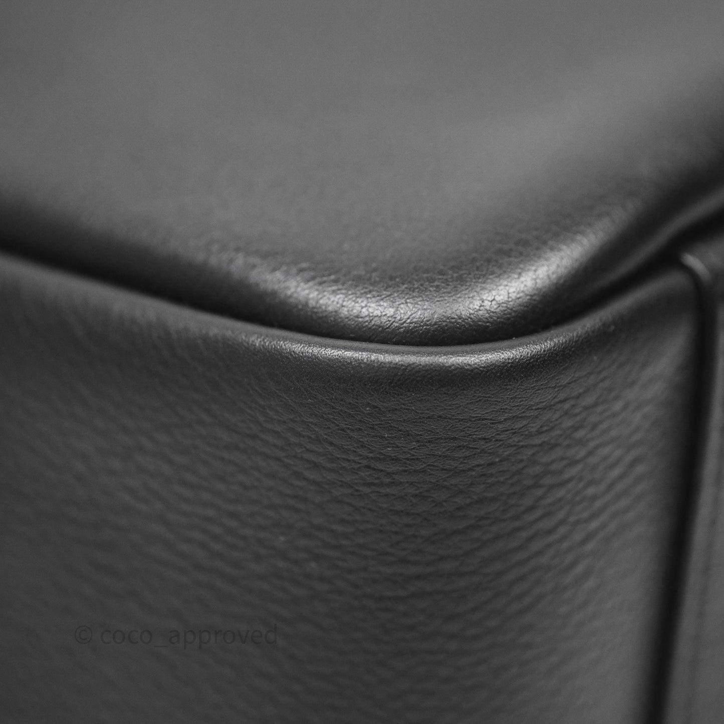 Saint Laurent LE 5 à 7 Supple Small Black Grained Leather Gold Hardware