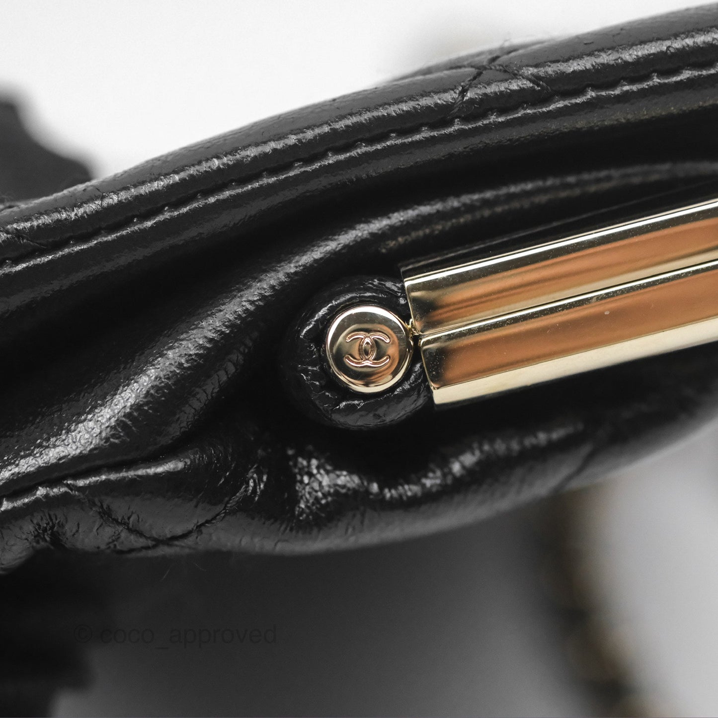 Chanel Clutch on Chain Black Calfskin Gold Hardware