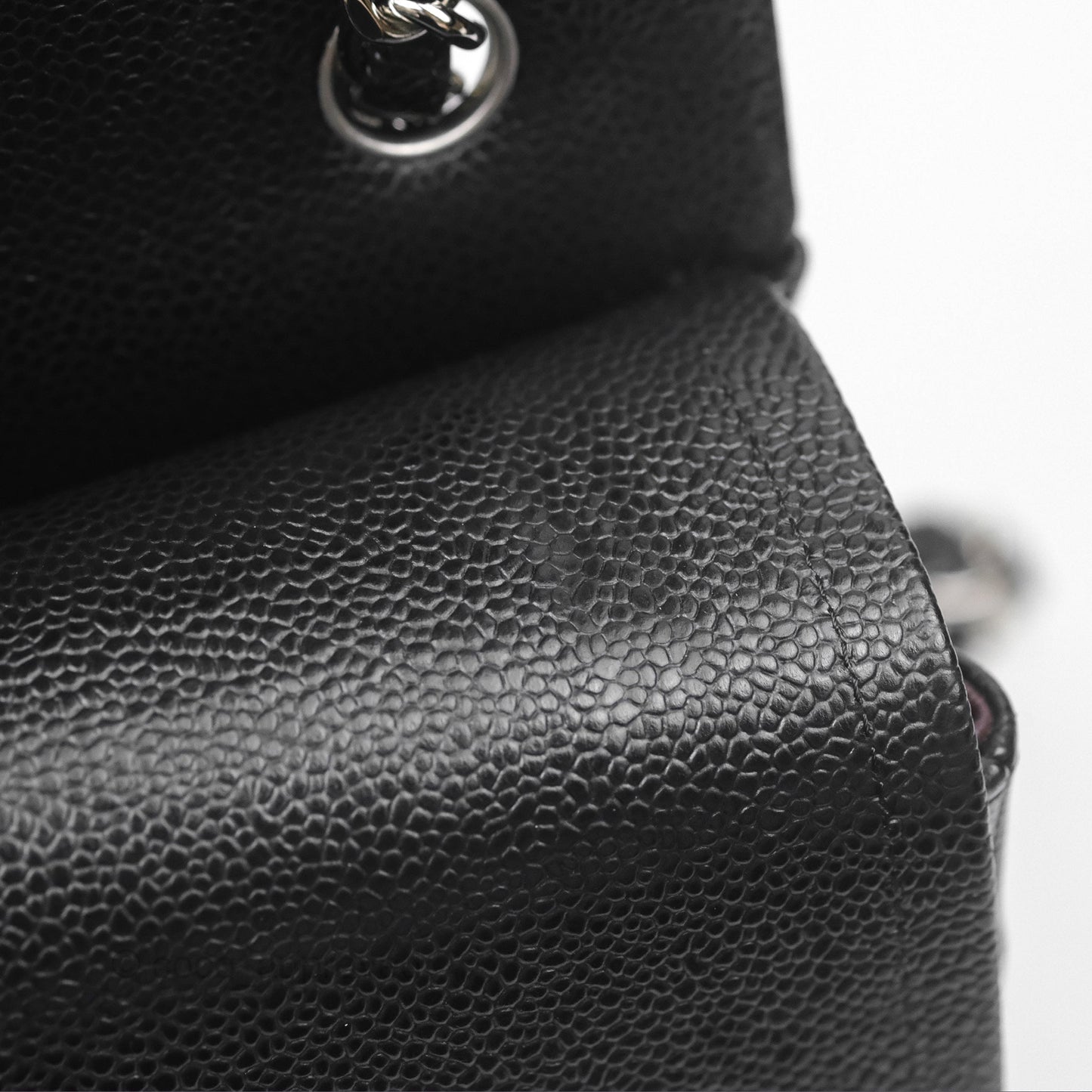 Chanel Jumbo Double Flap Black Caviar Silver Hardware⁣⁣