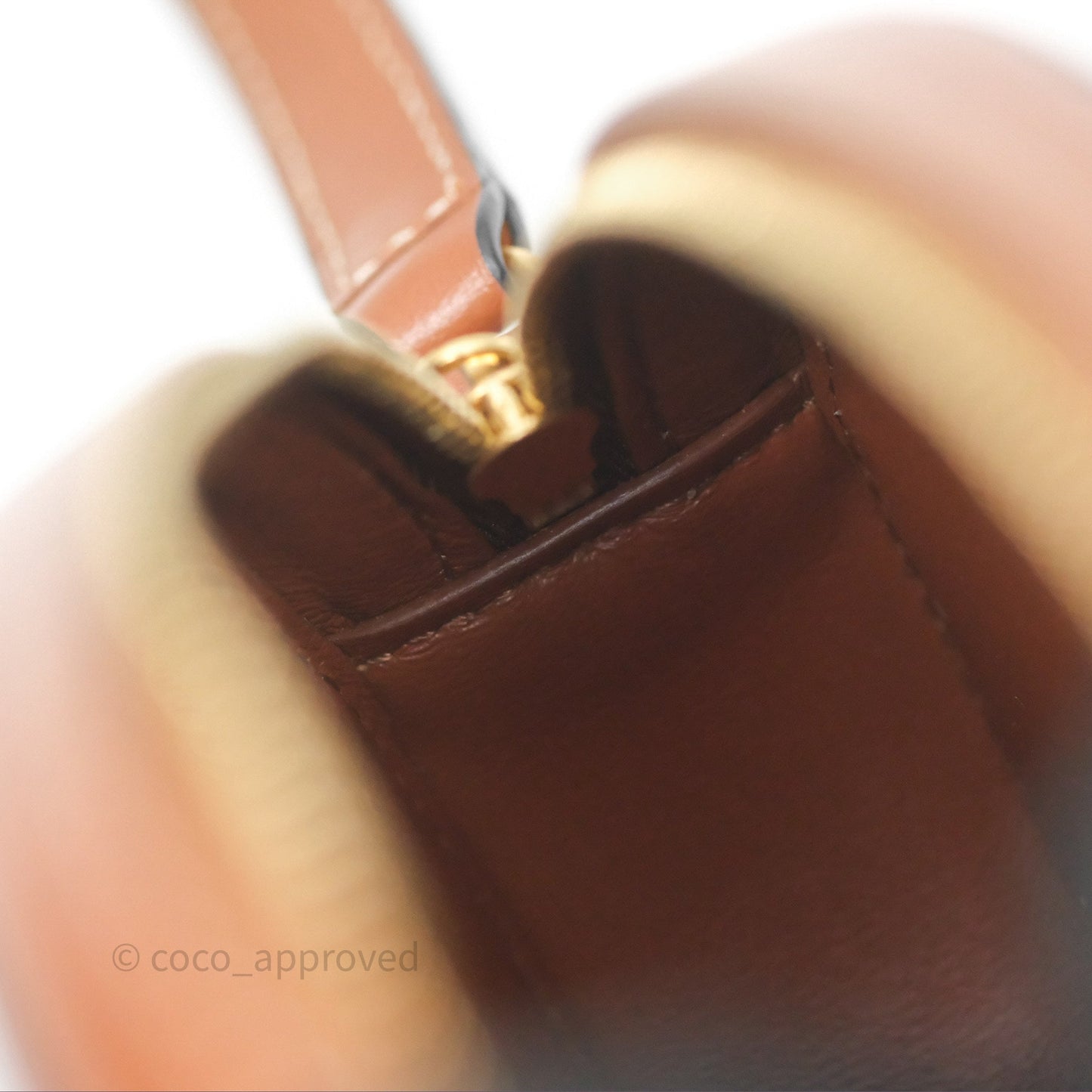 Celine Mini Oval Bag Cuir Triomphe Tan Calfskin