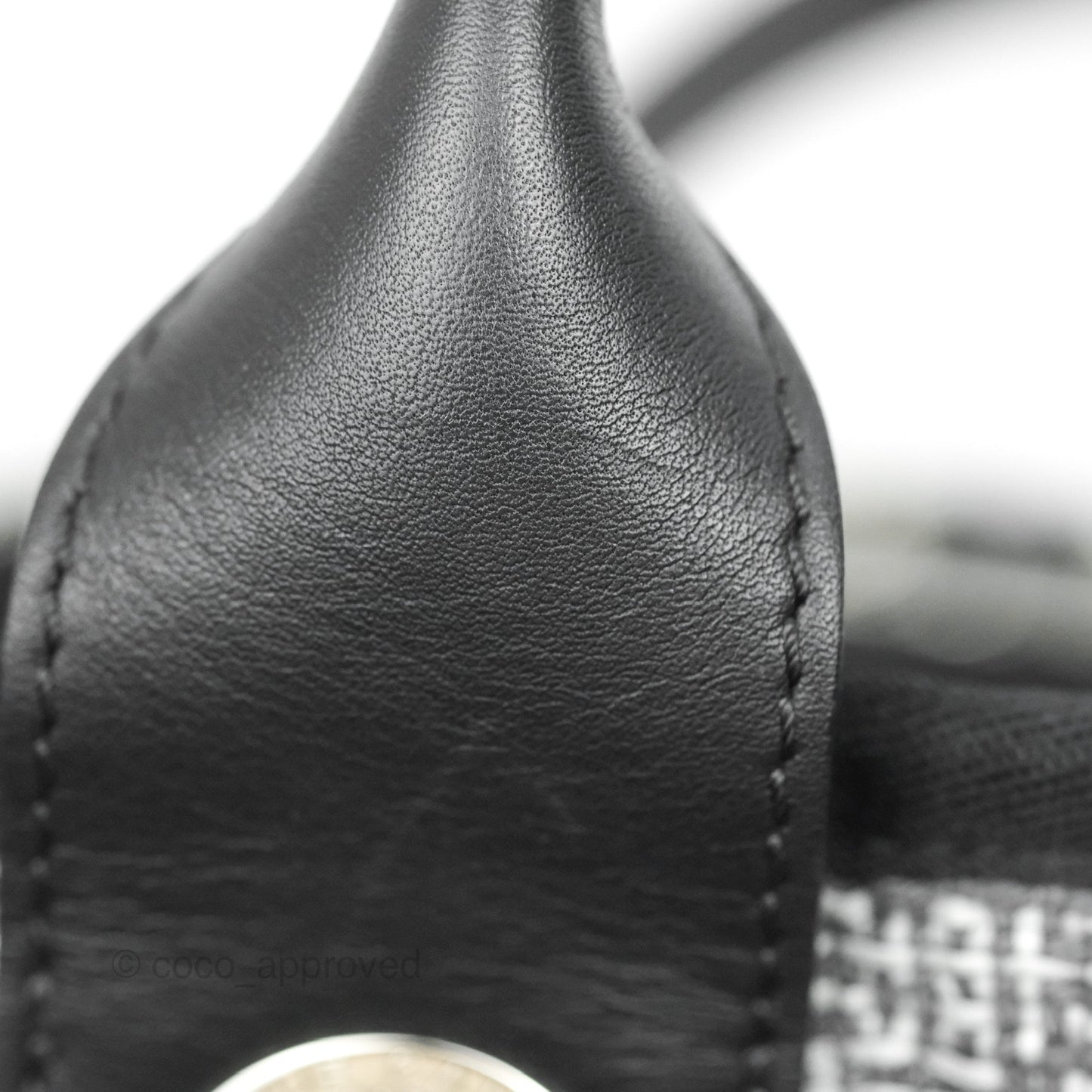 Chanel Large Deauville Charcoal Grey Tweed